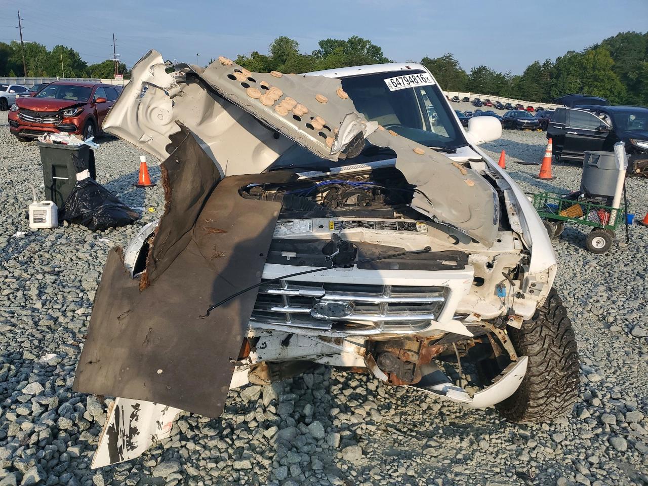 2001 Ford Ranger Super Cab White vin: 1FTYR14E11PA26832