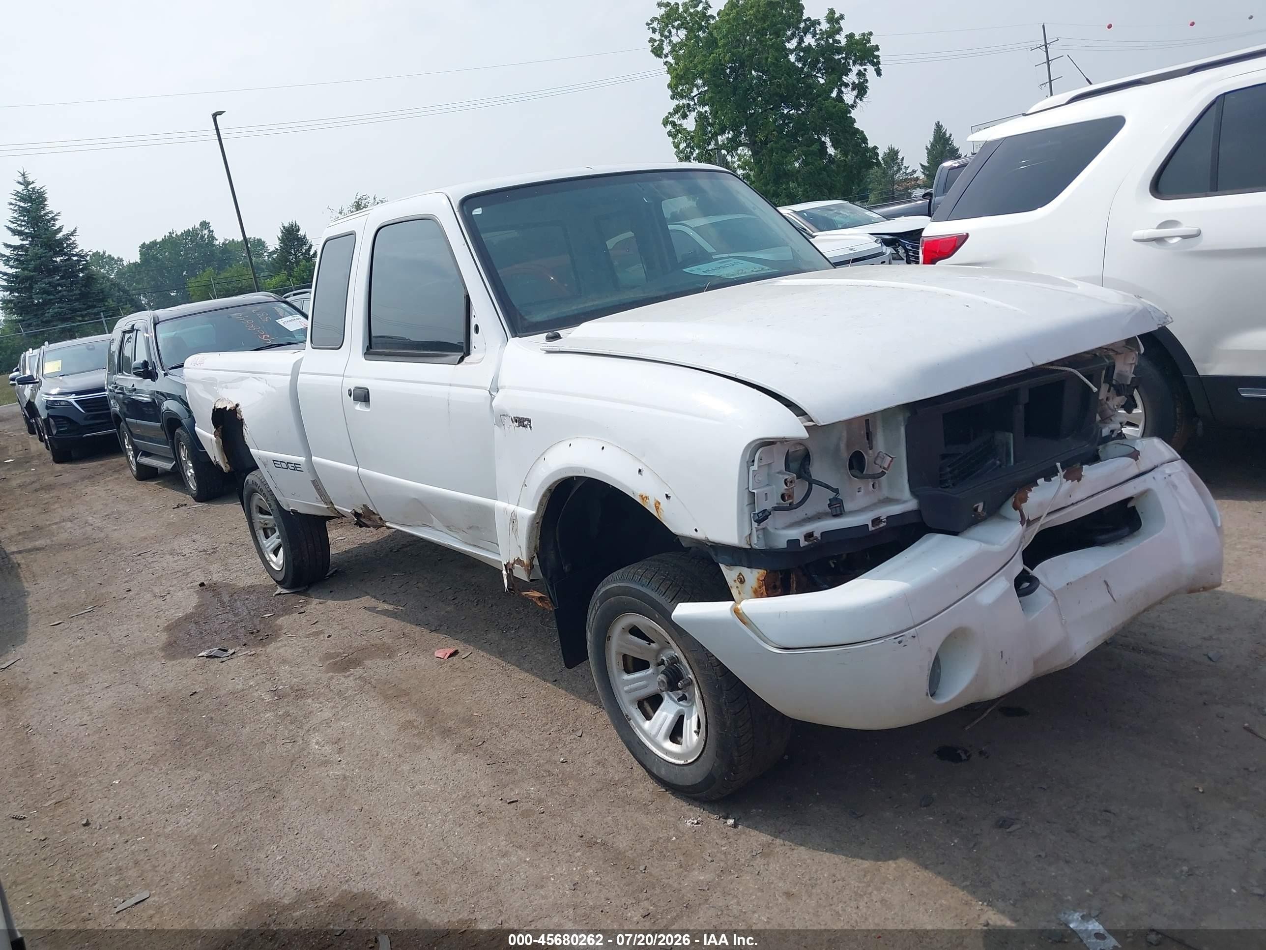 2001 Ford Ranger Edge/xlt Белый vin: 1FTYR14E11PA77909