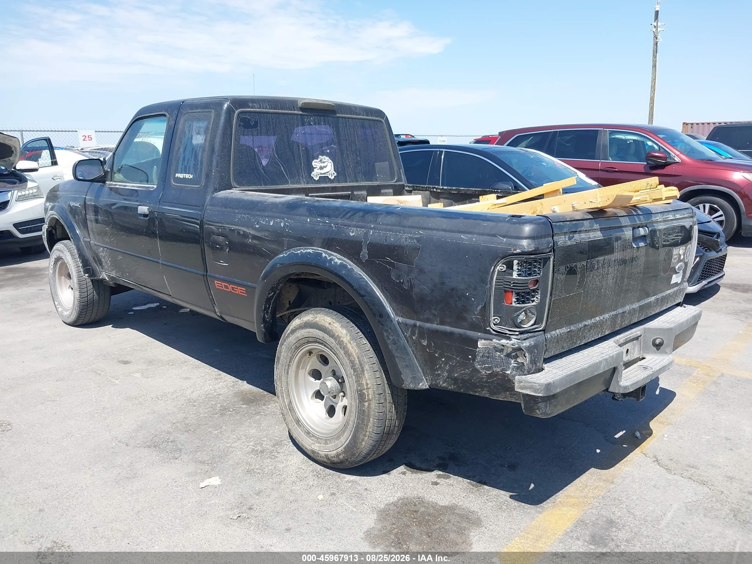 2001 Ford Ranger Edge/xlt Black vin: 1FTYR14E21PB67733