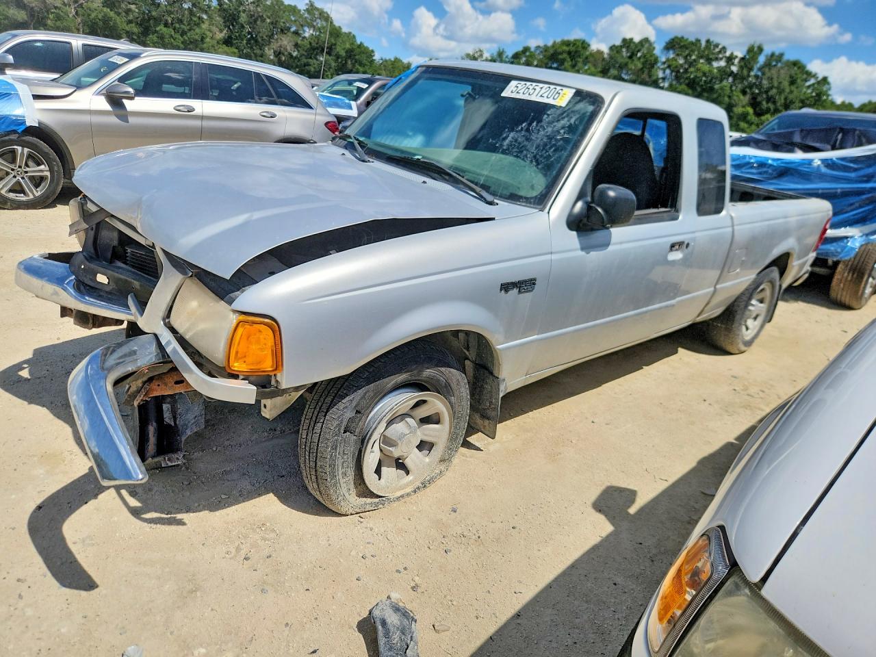 2001 Ford Ranger Super Cab Silver vin: 1FTYR14E21TA23056