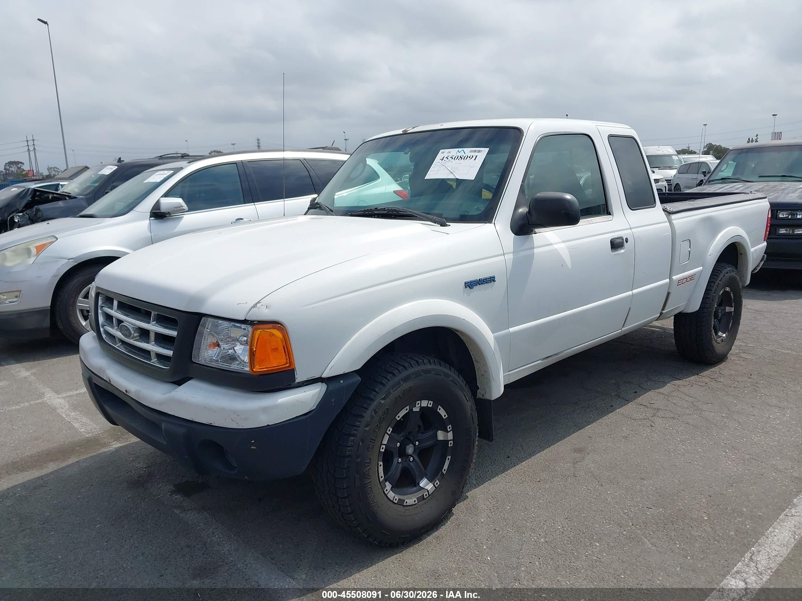 2003 Ford Ranger Edge White vin: 1FTYR14E23PA06186