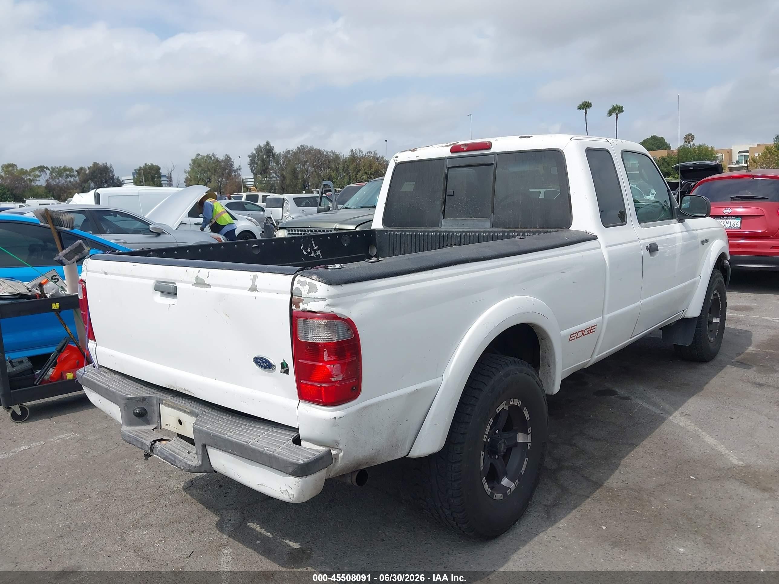 2003 Ford Ranger Edge White vin: 1FTYR14E23PA06186