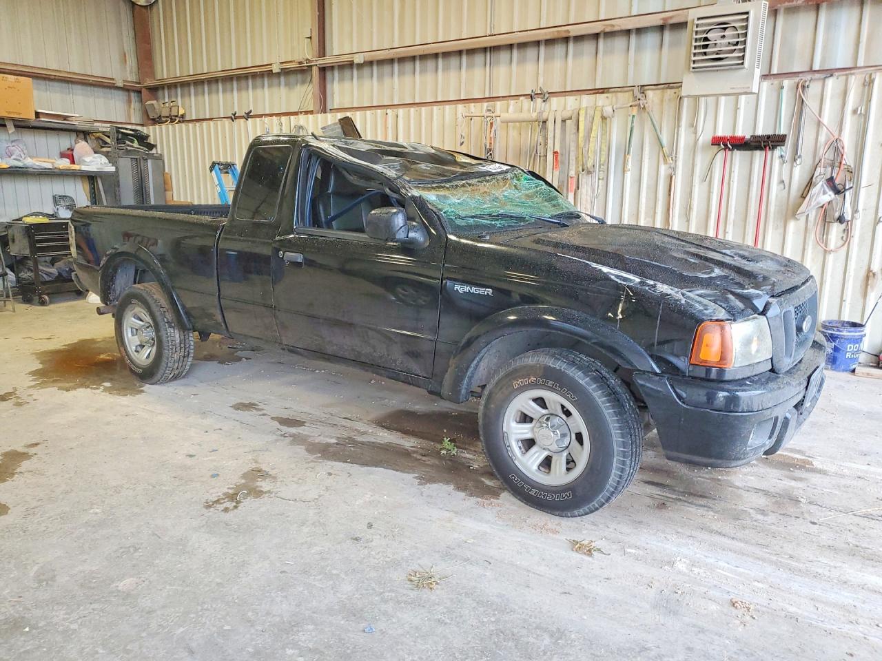 2004 Ford Ranger Super Cab Black vin: 1FTYR14E24PA72609