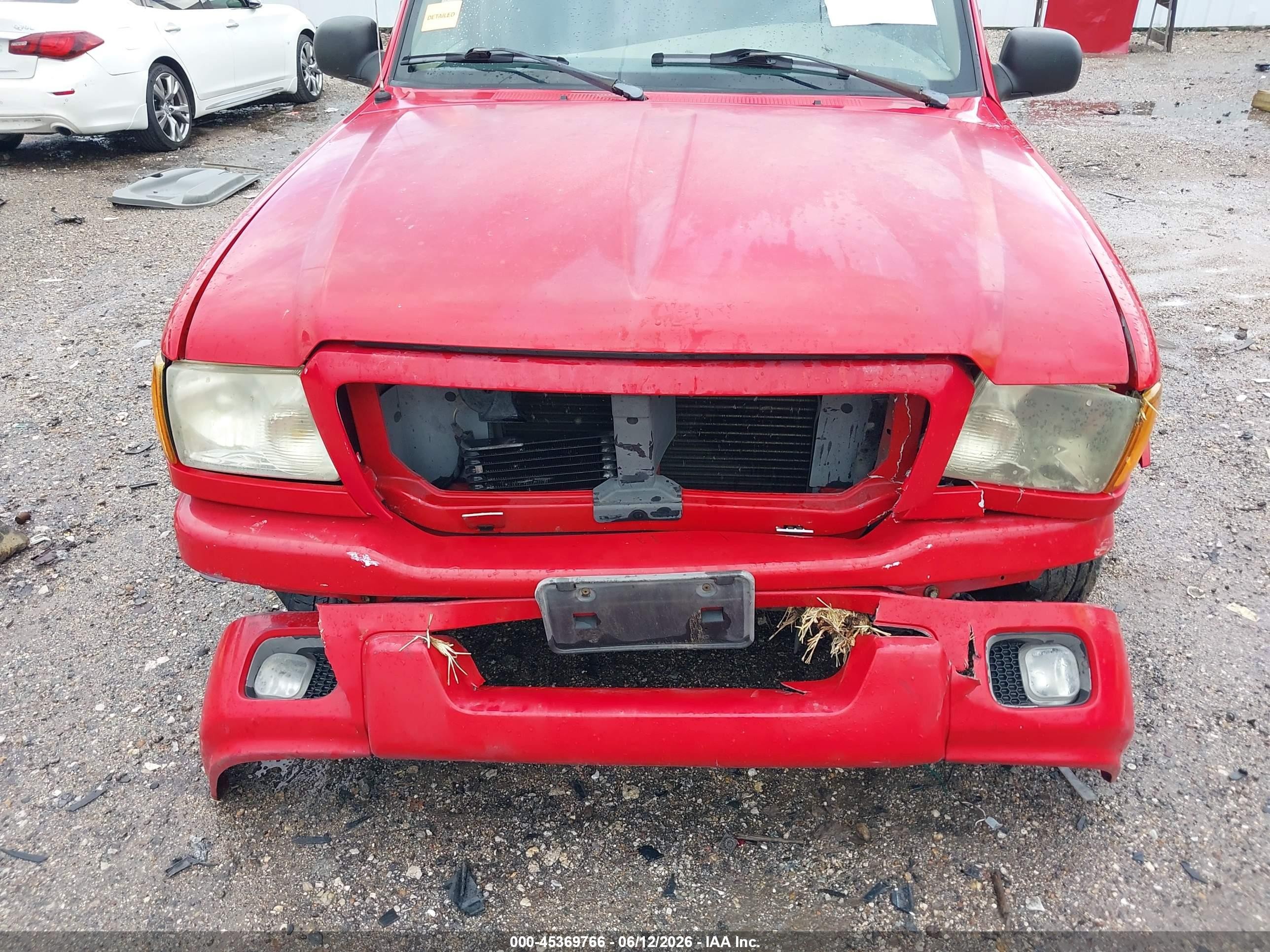 2004 Ford Ranger Edge Red vin: 1FTYR14E24PB57269