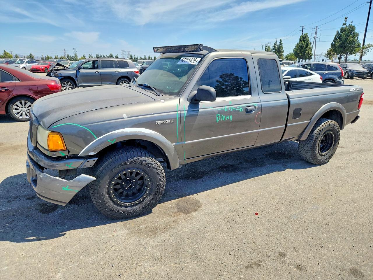 2004 Ford Ranger Super Cab Green vin: 1FTYR14E34PA62672