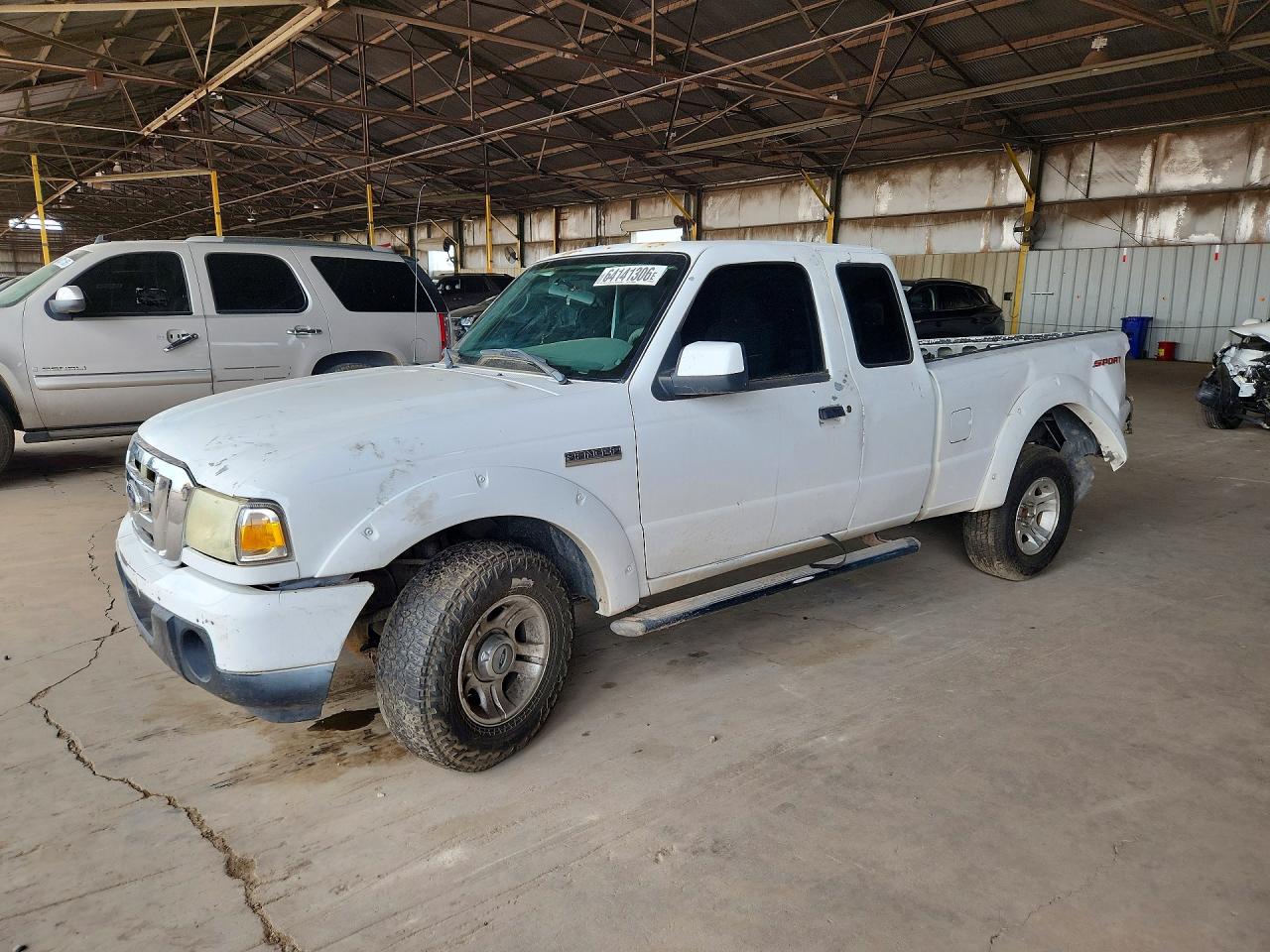 2009 Ford Ranger Super Cab White vin: 1FTYR14E39PA17545