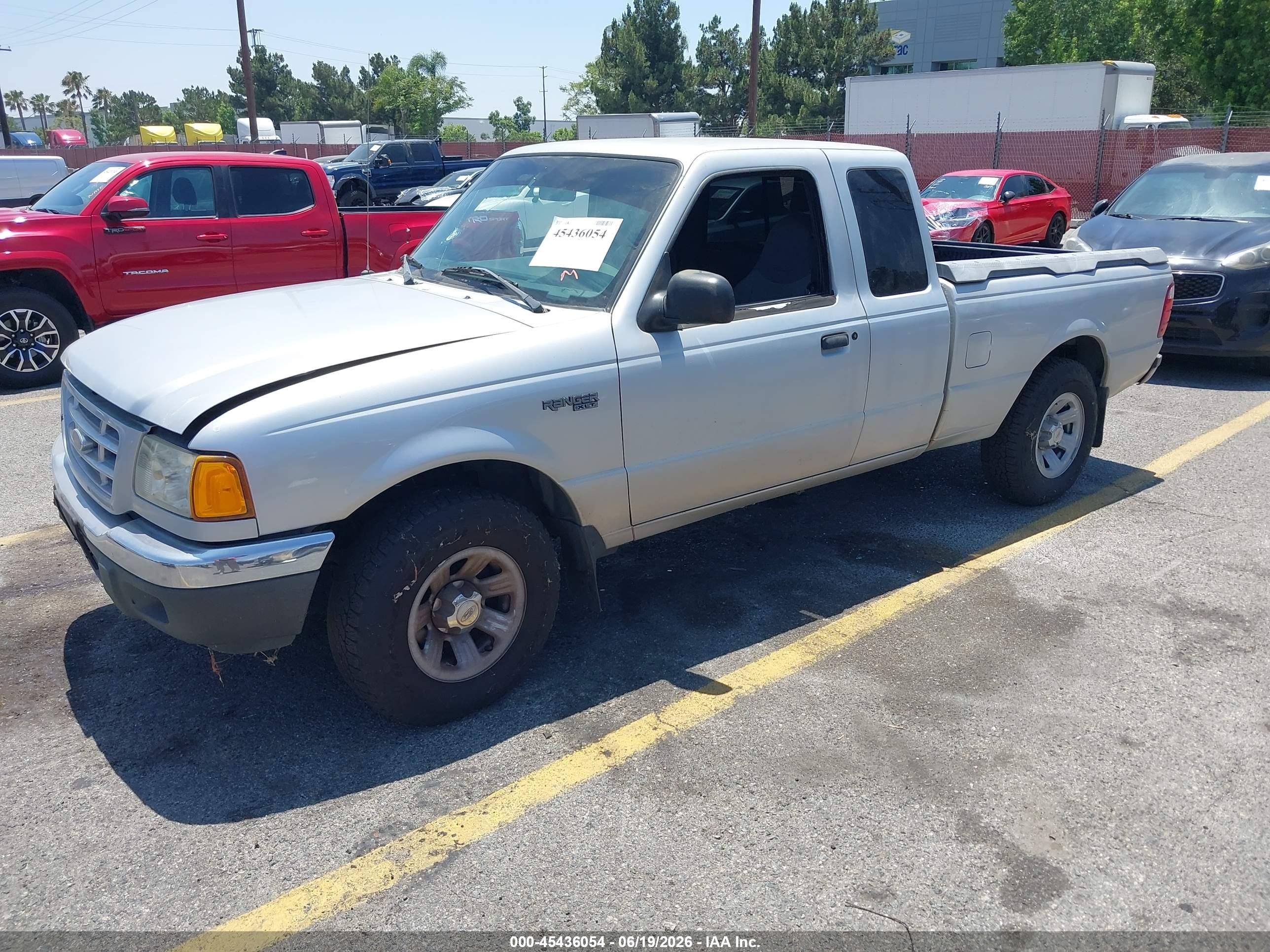 2001 Ford Ranger Edge/xlt Silver vin: 1FTYR14E41PA63356