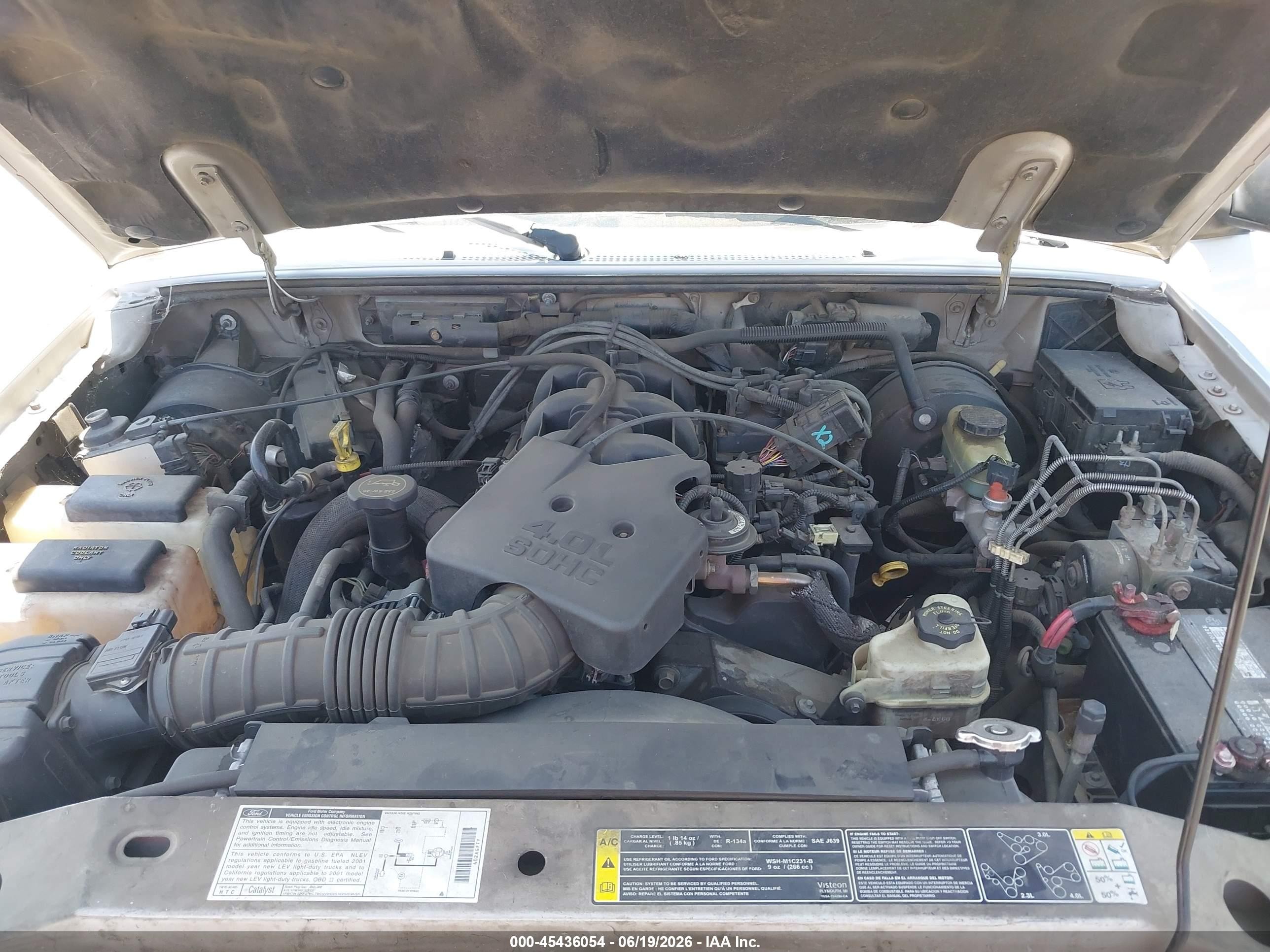 2001 Ford Ranger Edge/xlt Silver vin: 1FTYR14E41PA63356
