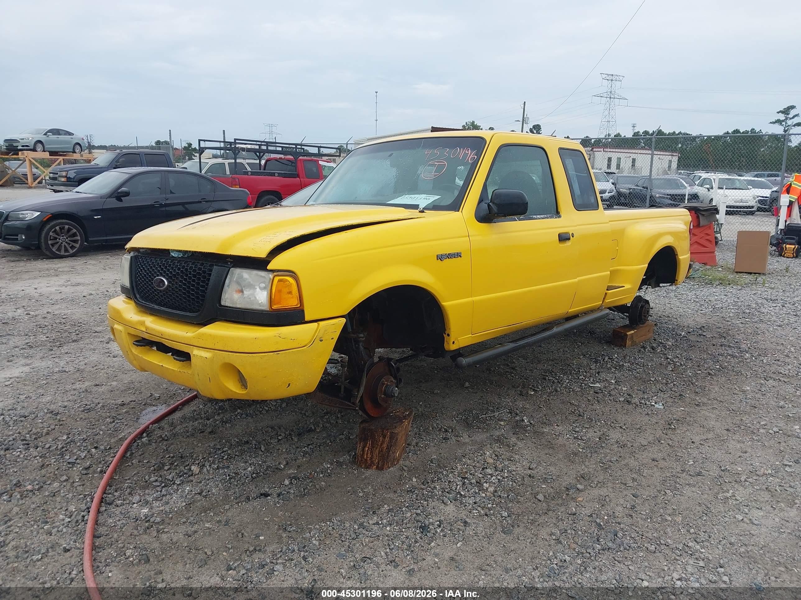 2001 Ford Ranger Edge/xlt Yellow vin: 1FTYR14E41PB30683
