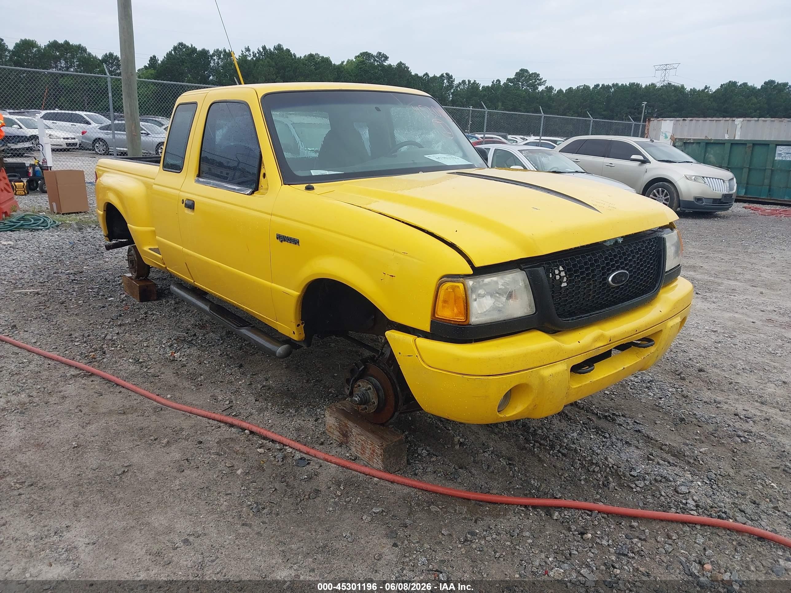 2001 Ford Ranger Edge/xlt Yellow vin: 1FTYR14E41PB30683
