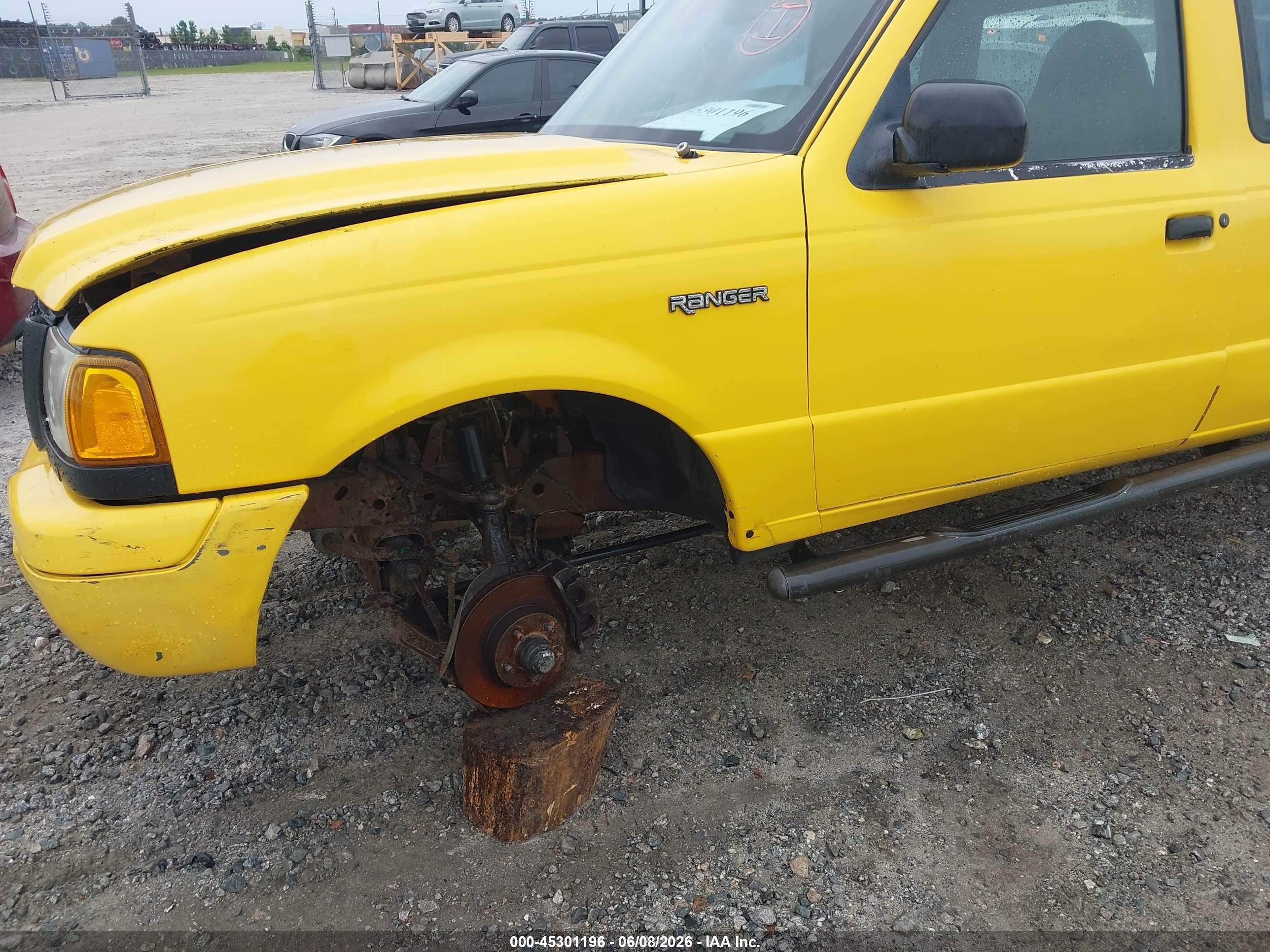 2001 Ford Ranger Edge/xlt Yellow vin: 1FTYR14E41PB30683
