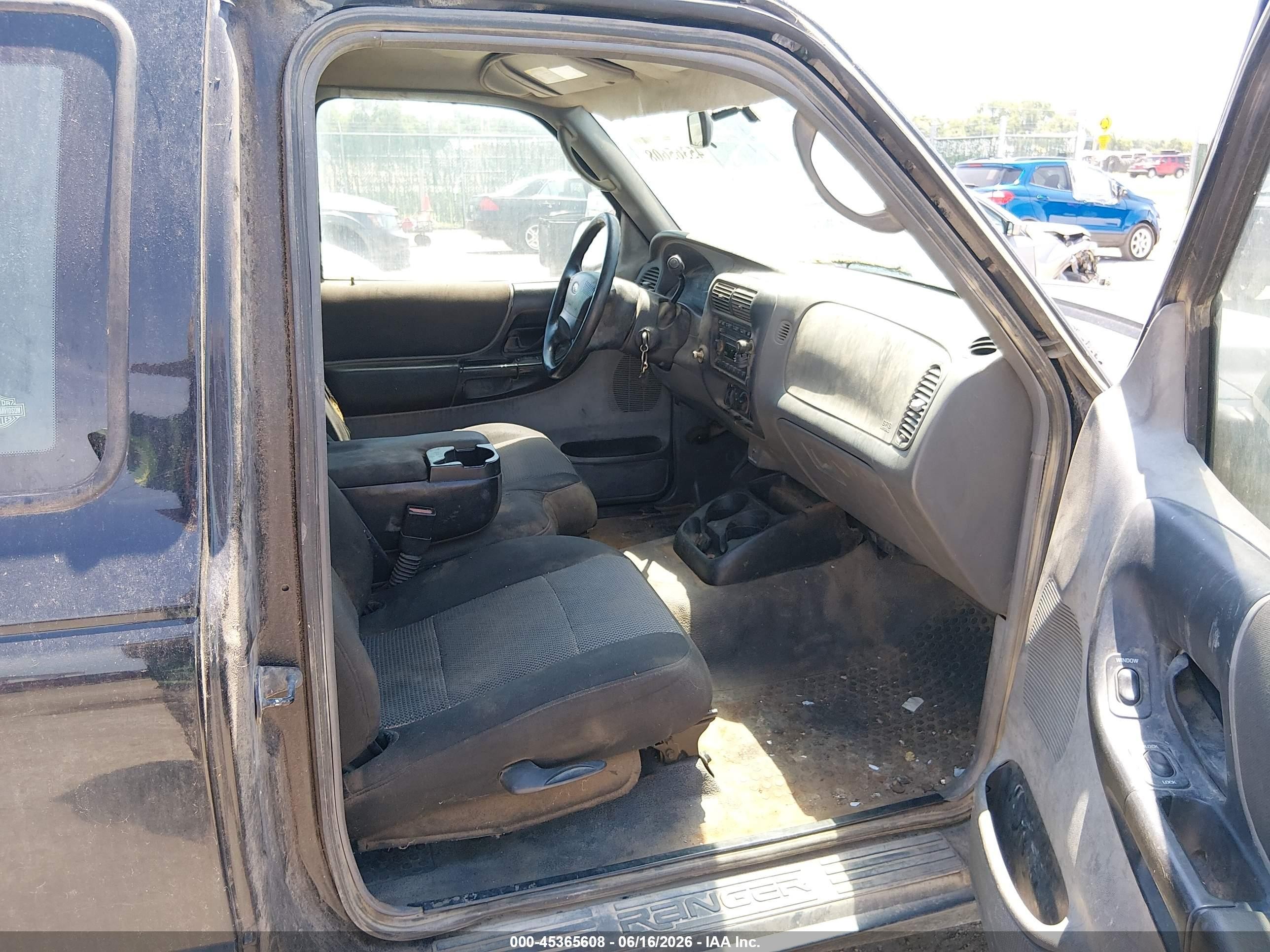 2003 Ford Ranger Edge Black vin: 1FTYR14E43PB45719