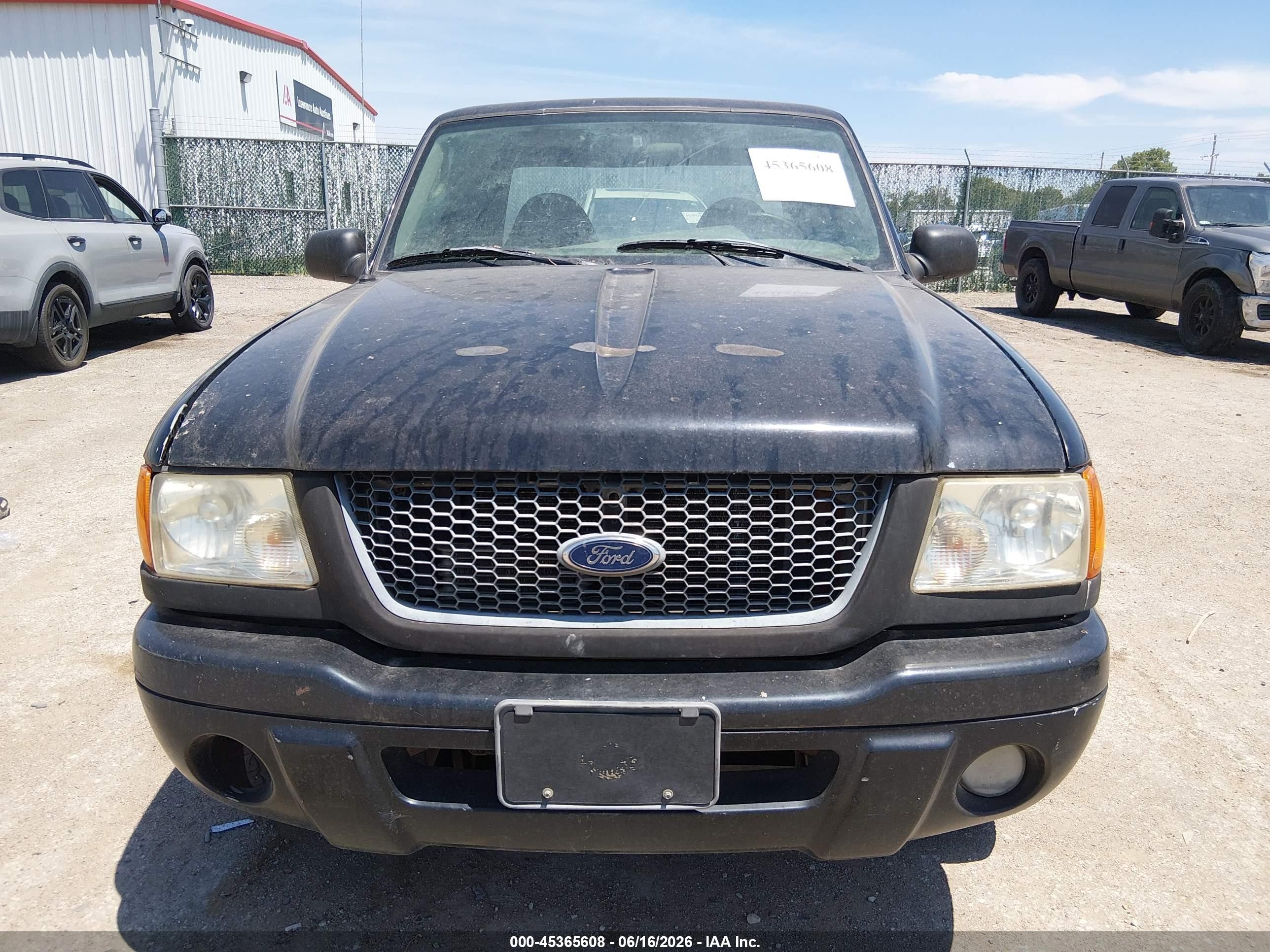 2003 Ford Ranger Edge Black vin: 1FTYR14E43PB45719