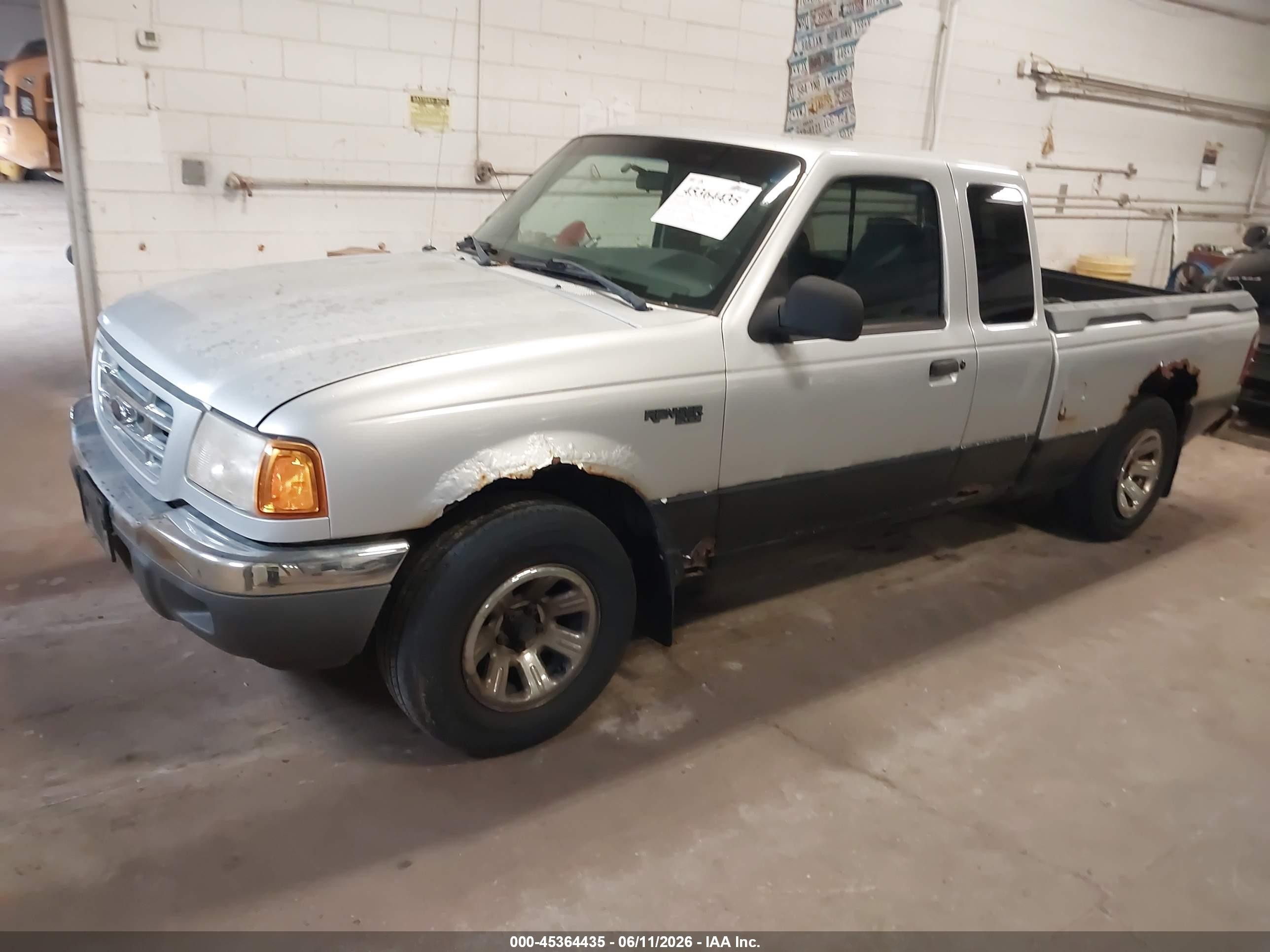 2001 Ford Ranger Edge/xlt Silver vin: 1FTYR14E51PB17098