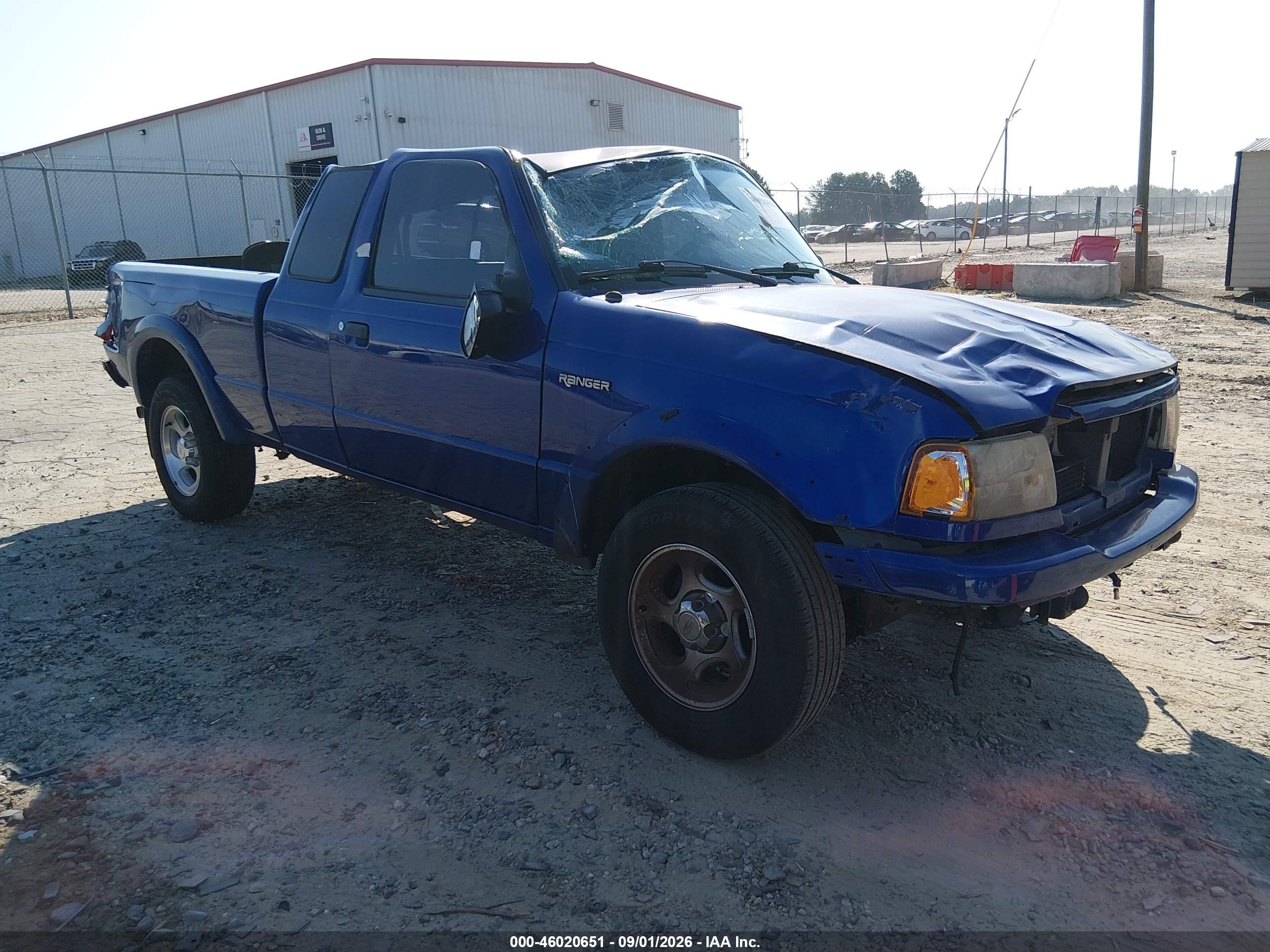2004 Ford Ranger Edge Blue vin: 1FTYR14E54PB57203