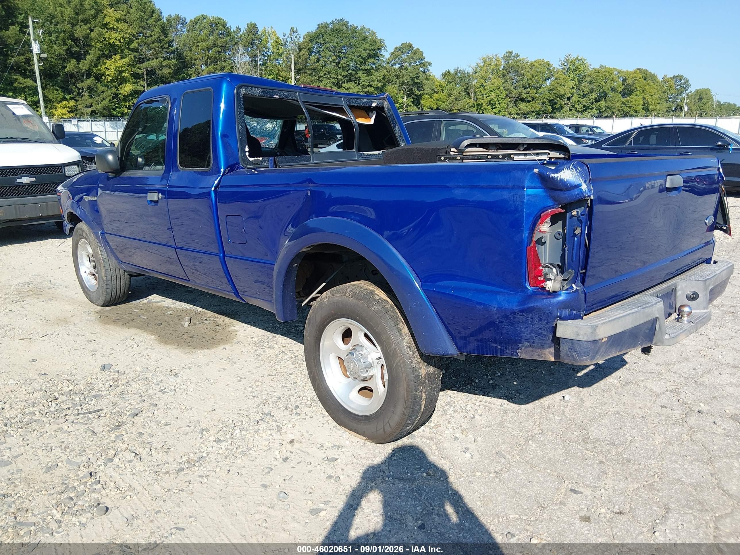 2004 Ford Ranger Edge Blue vin: 1FTYR14E54PB57203