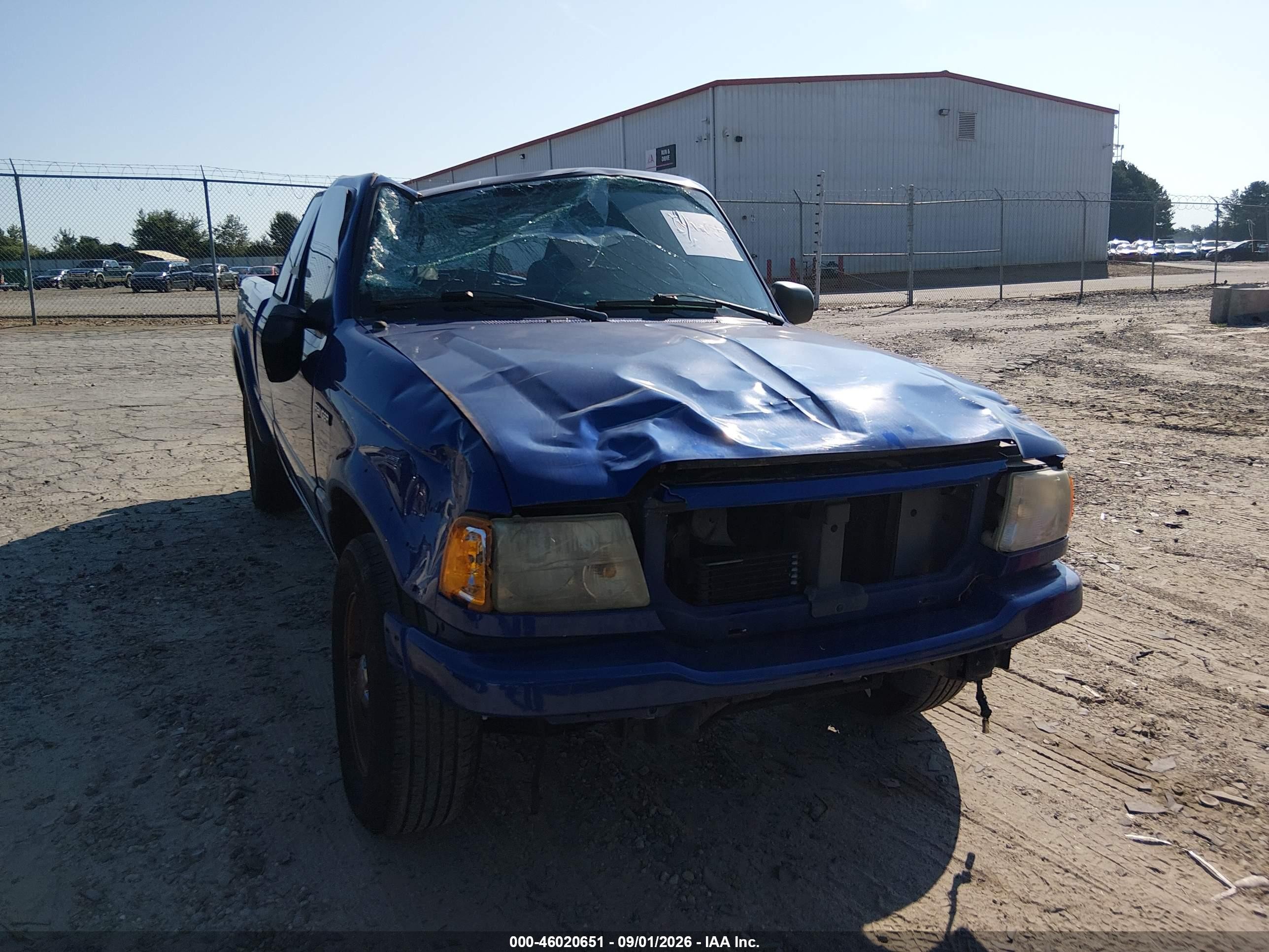 2004 Ford Ranger Edge Blue vin: 1FTYR14E54PB57203