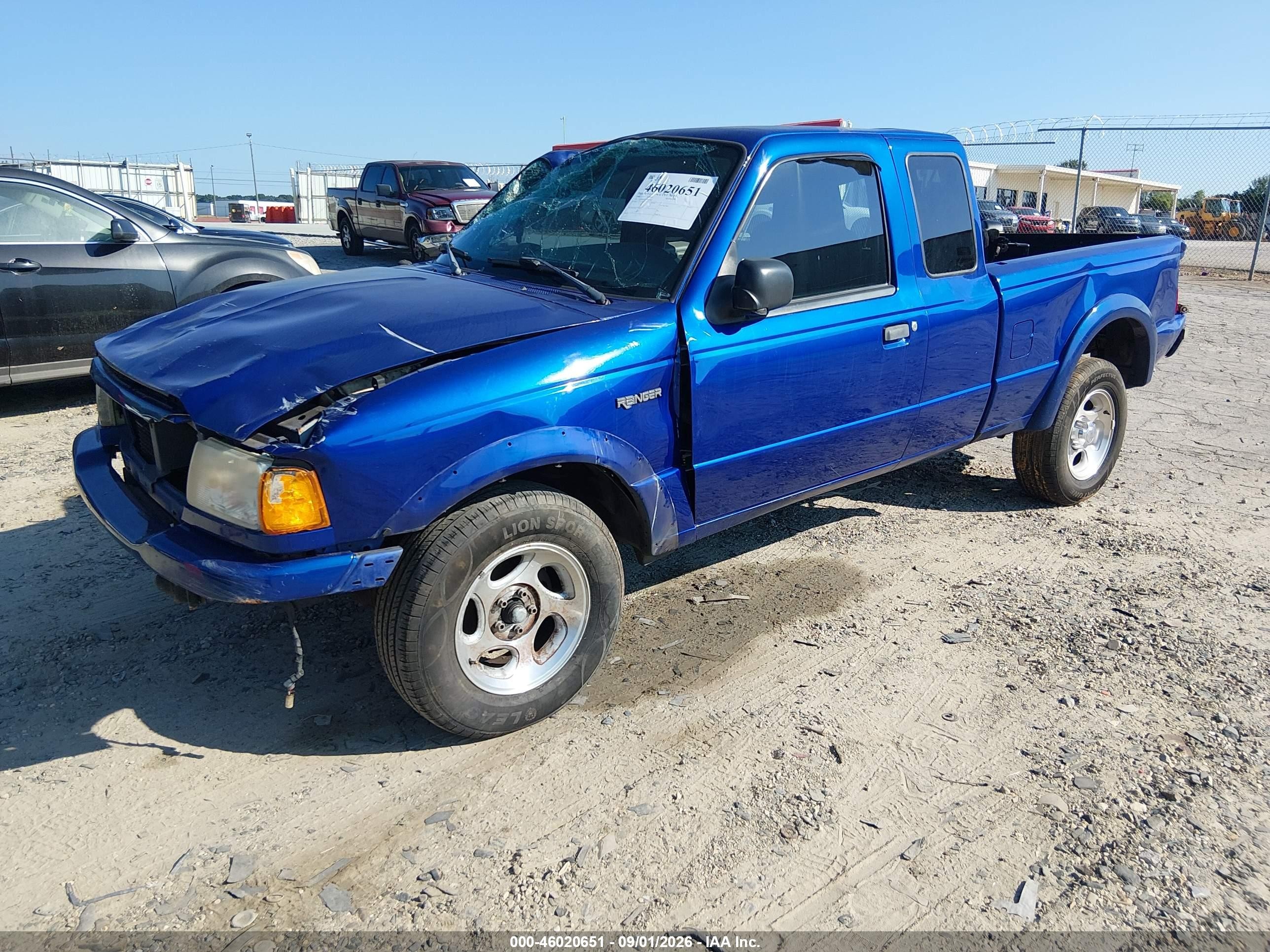 2004 Ford Ranger Edge Blue vin: 1FTYR14E54PB57203