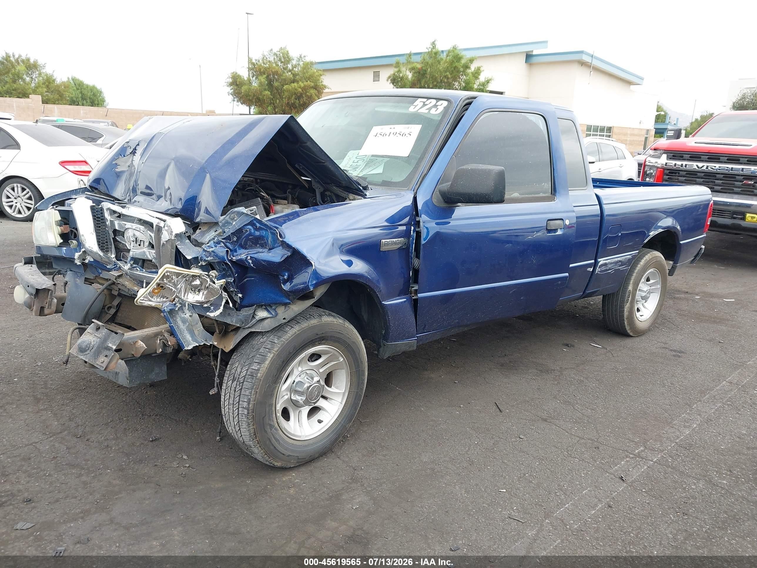 2007 Ford Ranger Sport/stx/xl/xlt Синий vin: 1FTYR14E67PA84542
