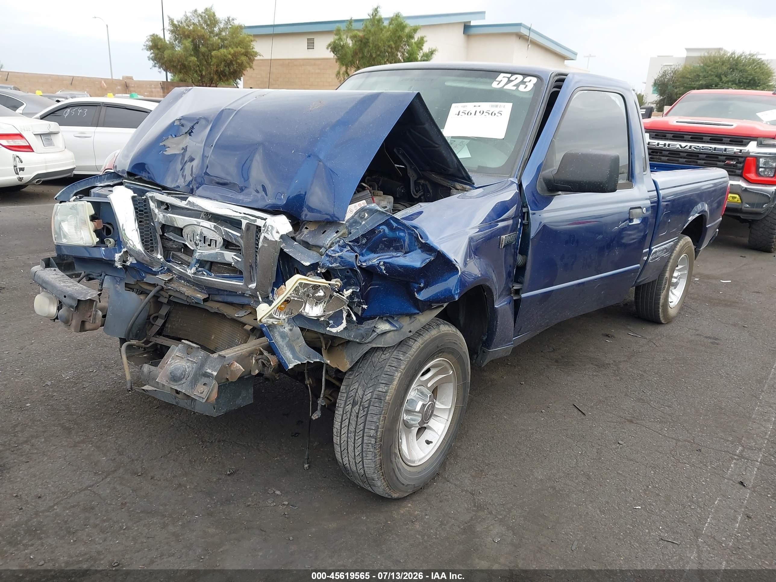 2007 Ford Ranger Sport/stx/xl/xlt Синий vin: 1FTYR14E67PA84542