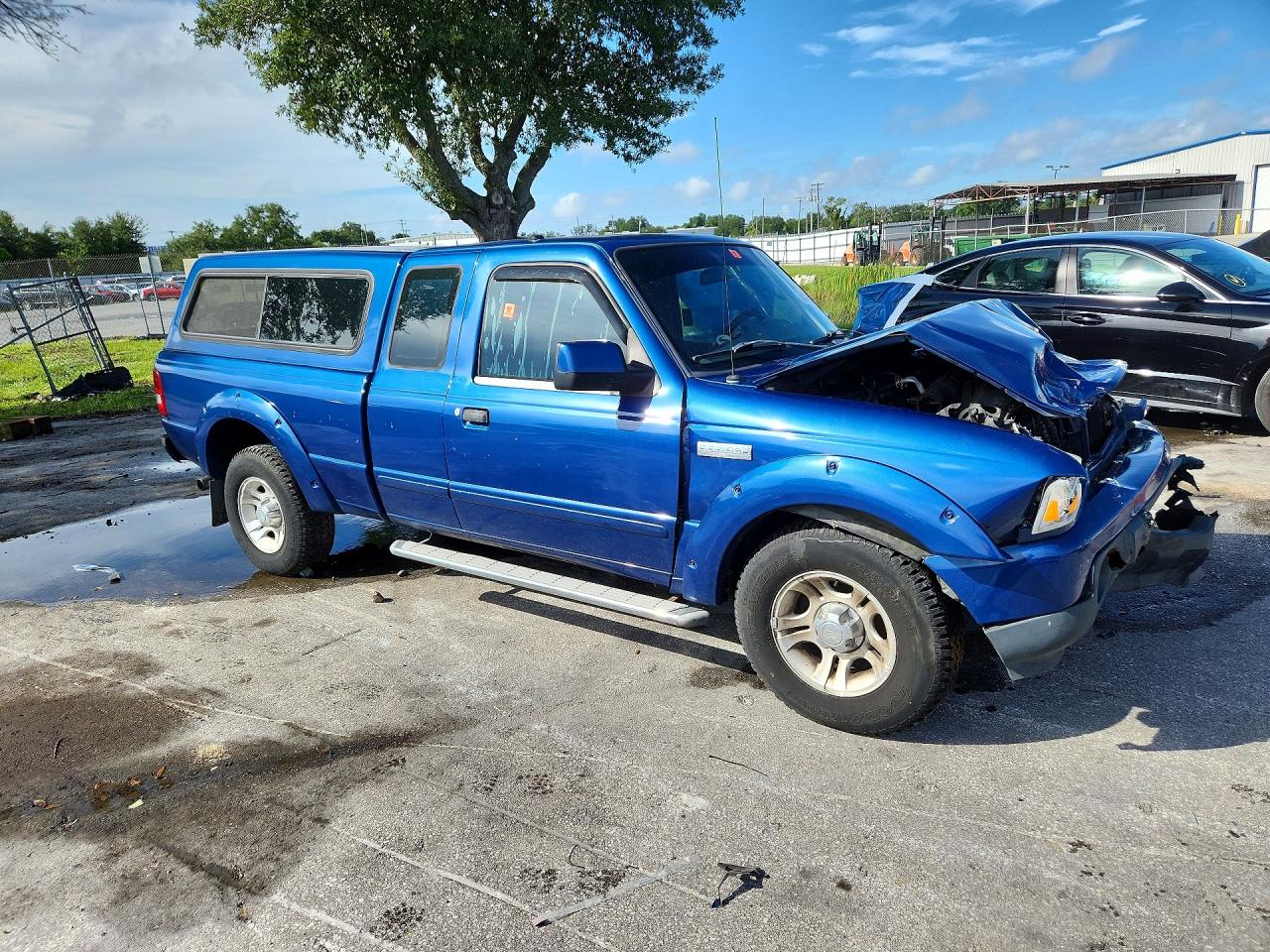 2009 Ford Ranger Super Cab Blue vin: 1FTYR14E79PA10680