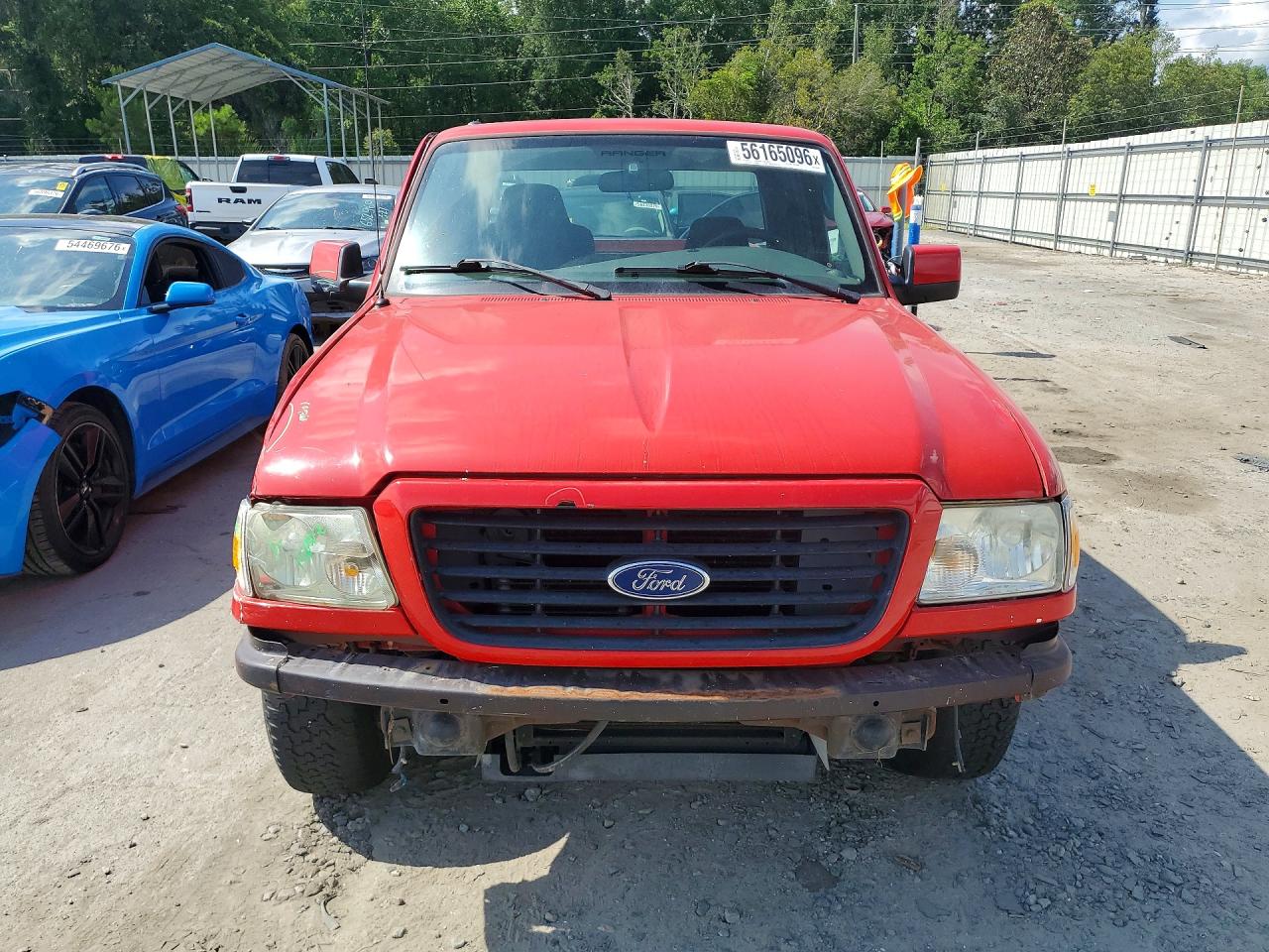 2009 Ford Ranger Super Cab Red vin: 1FTYR14E79PA56445