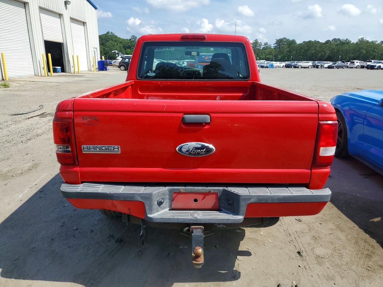 2009 Ford Ranger Super Cab Red vin: 1FTYR14E79PA56445