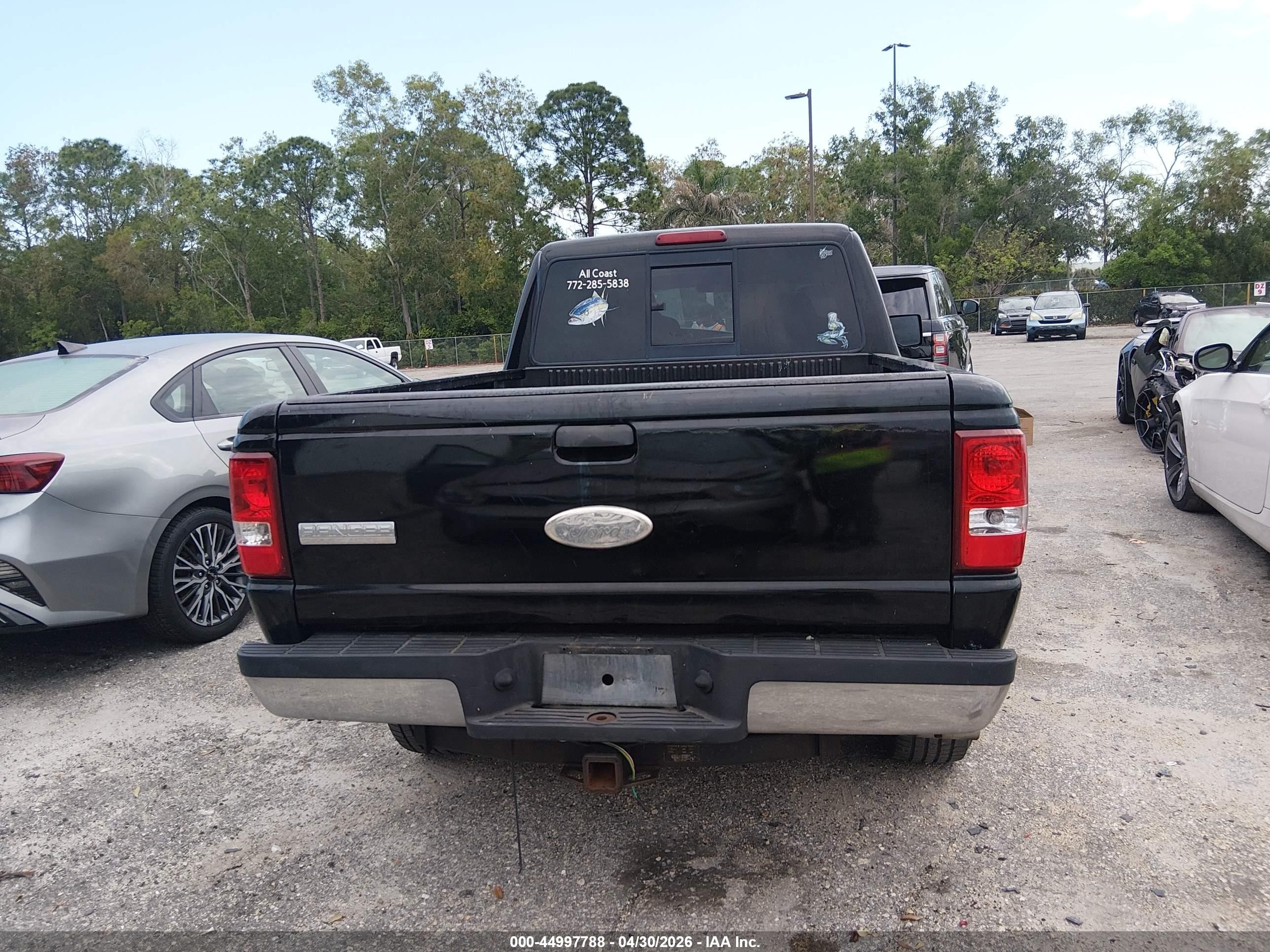 2009 Ford Ranger Sport Черный vin: 1FTYR14E89PA23437