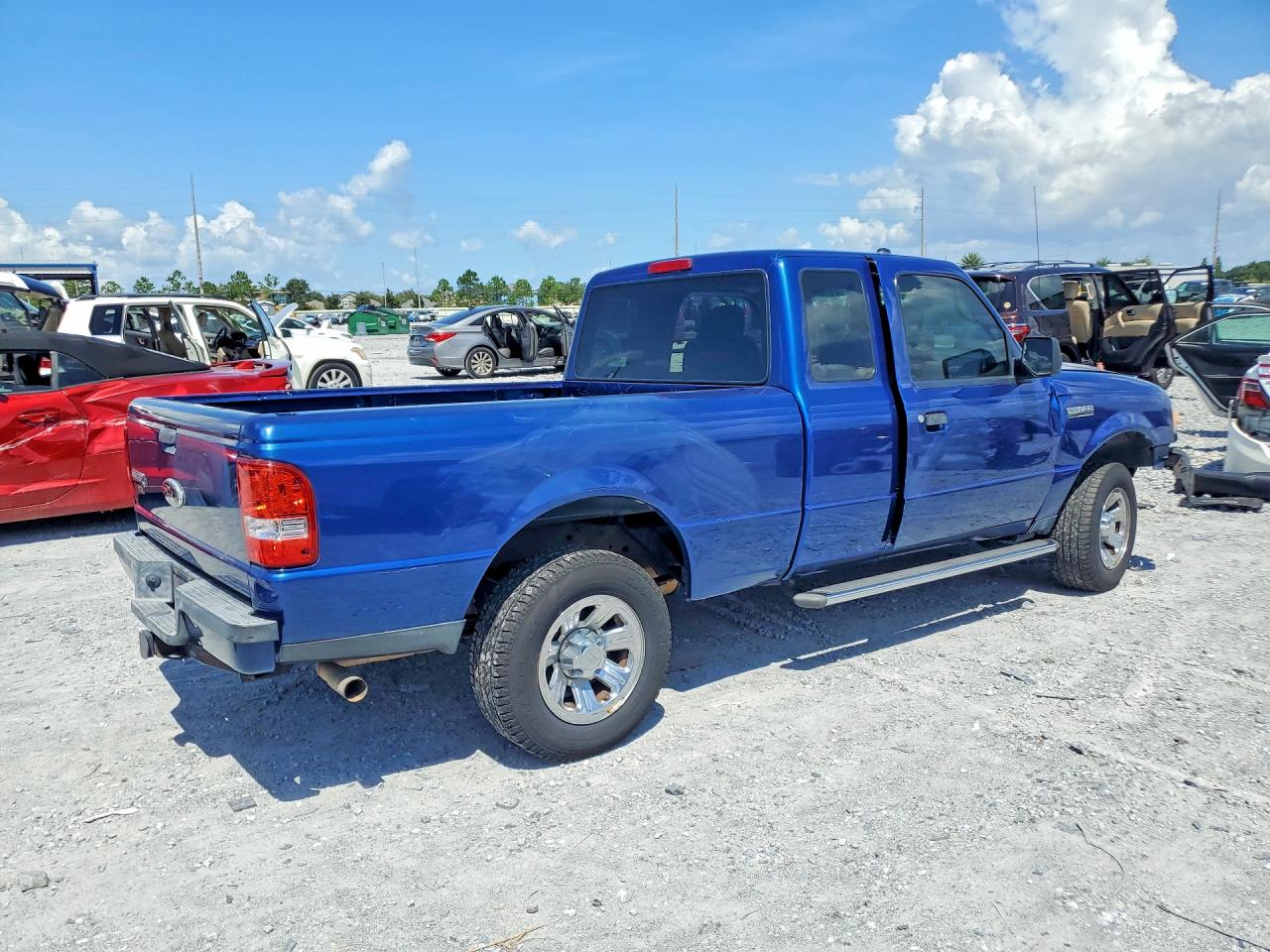 2009 Ford Ranger Super Cab Blue vin: 1FTYR14E89PA56728