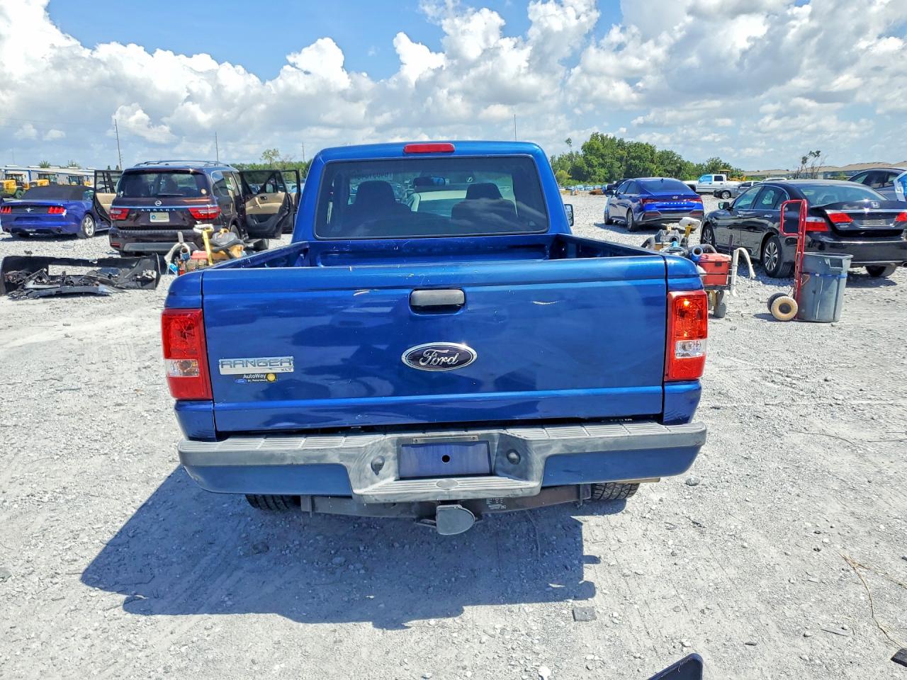 2009 Ford Ranger Super Cab Blue vin: 1FTYR14E89PA56728
