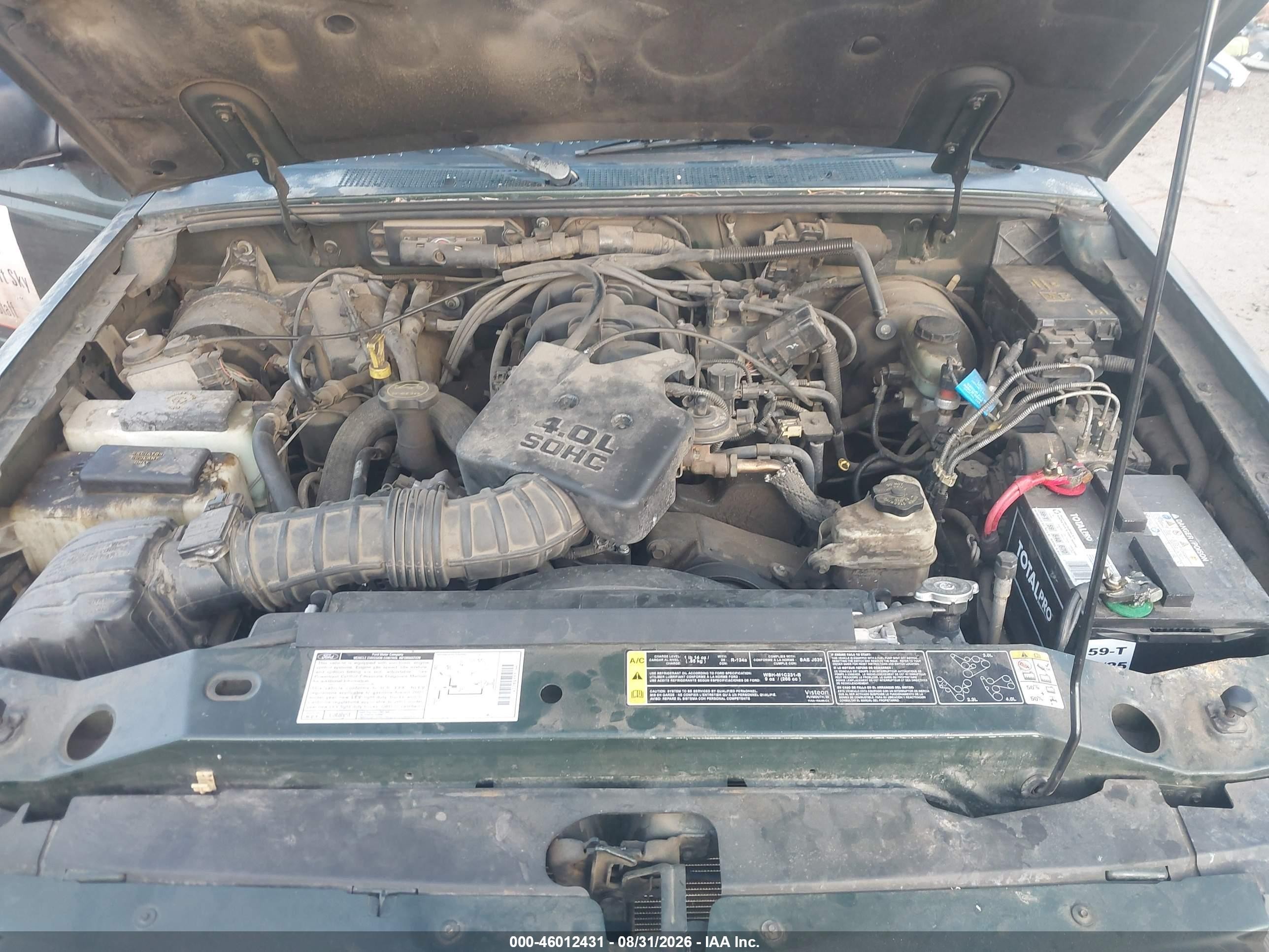 2001 Ford Ranger Edge/xlt Black vin: 1FTYR14E91PB26564