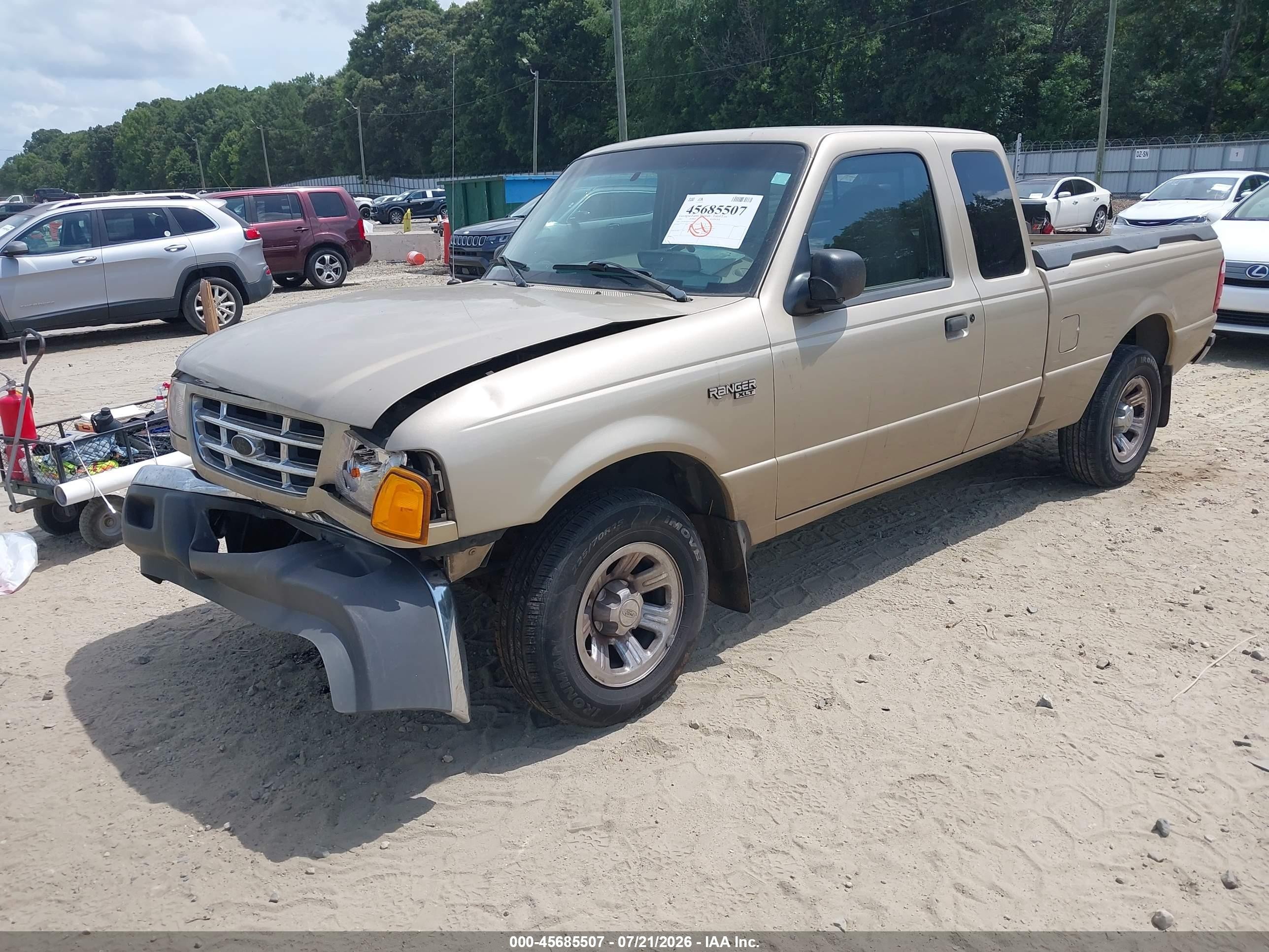 2001 Ford Ranger Edge/xlt Золотой vin: 1FTYR14E91TA38945