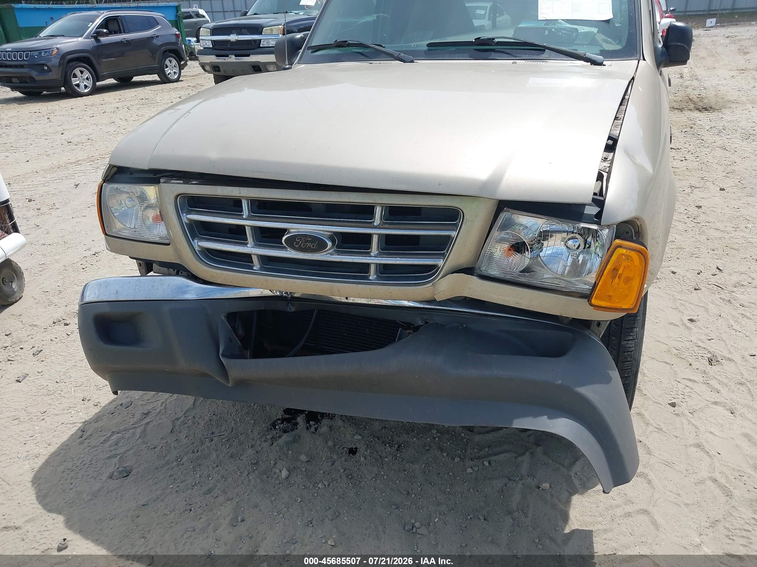 2001 Ford Ranger Edge/xlt Золотой vin: 1FTYR14E91TA38945