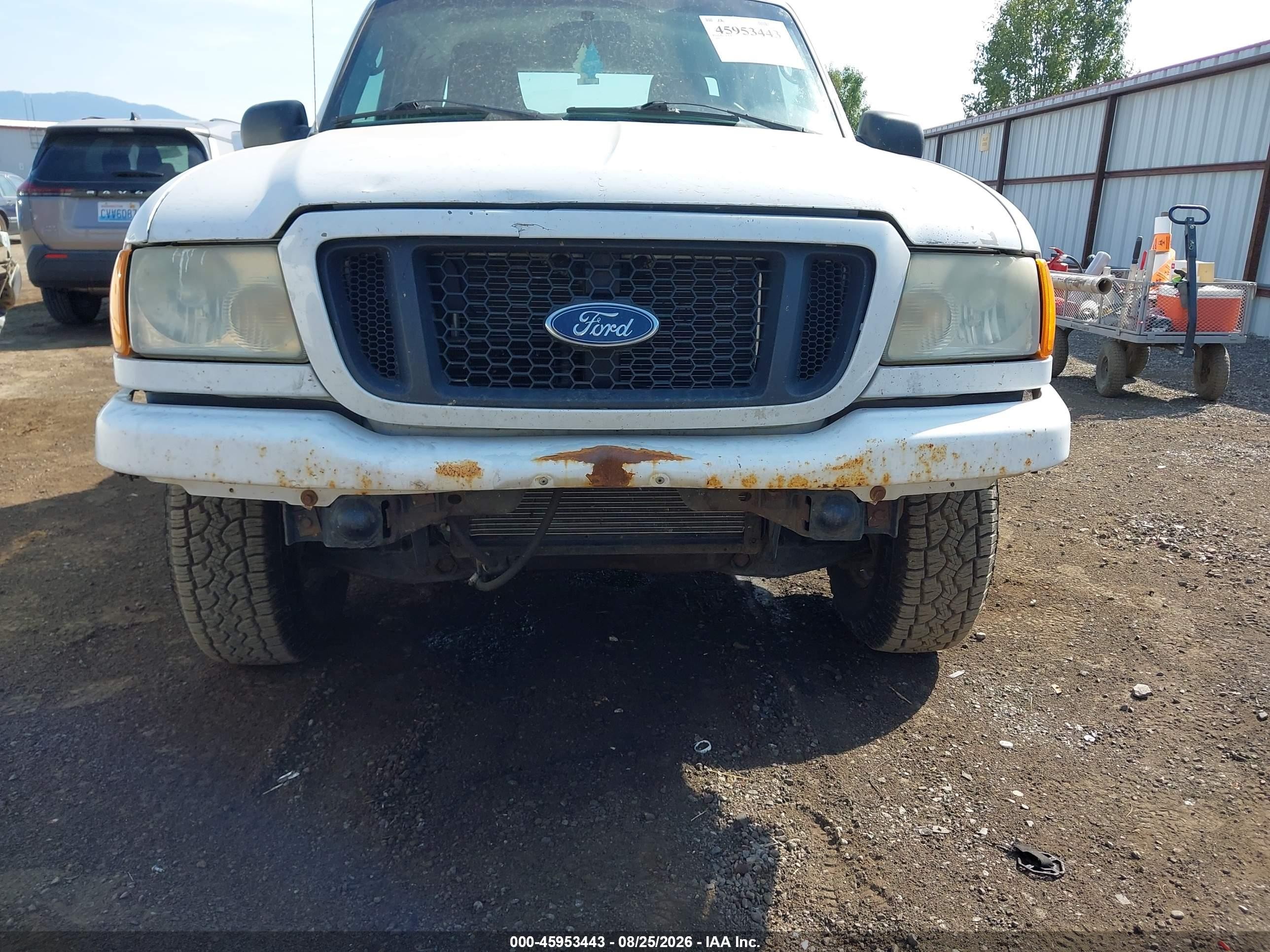 2004 Ford Ranger Edge White vin: 1FTYR14E94PA80643