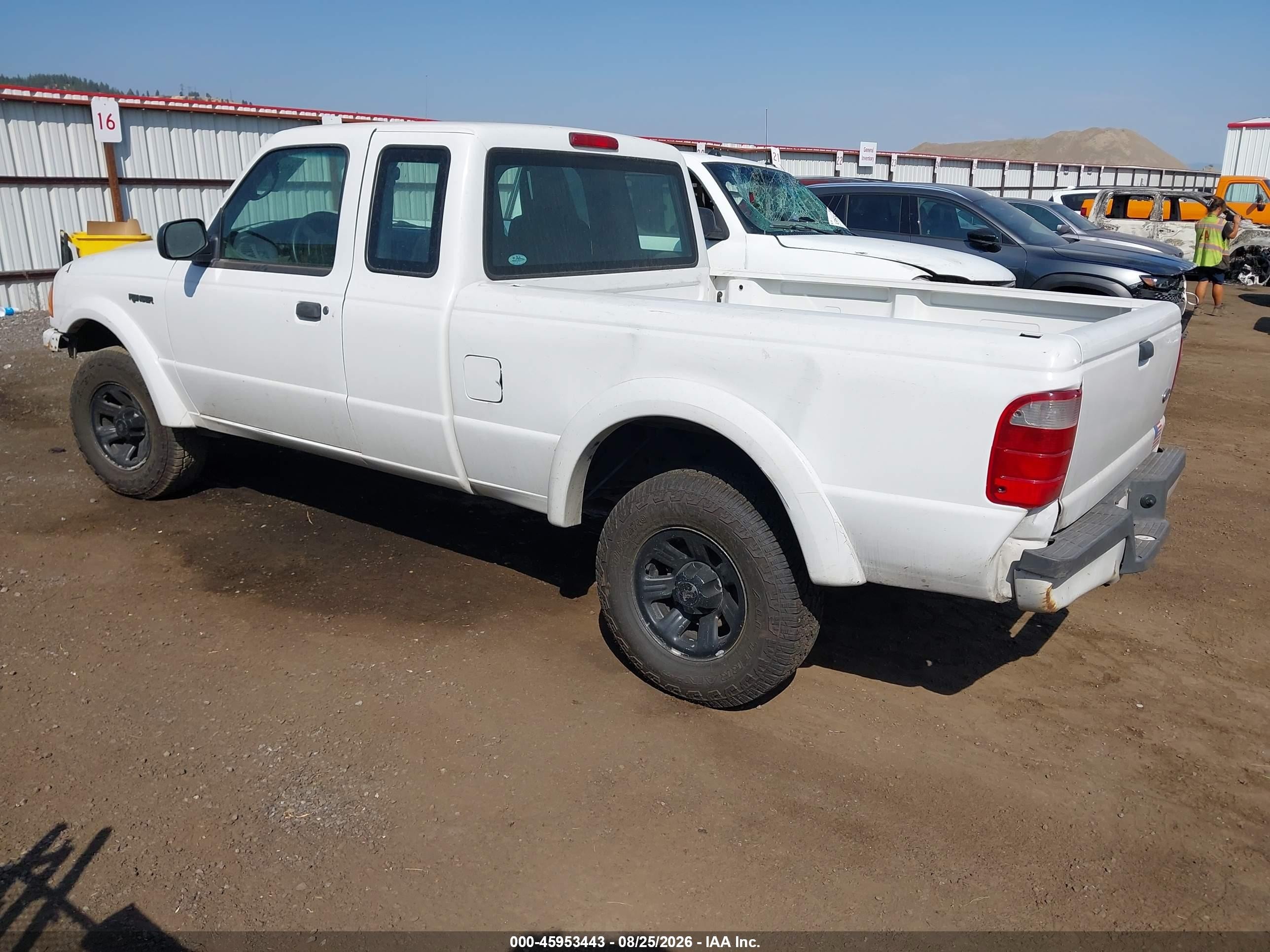 2004 Ford Ranger Edge White vin: 1FTYR14E94PA80643