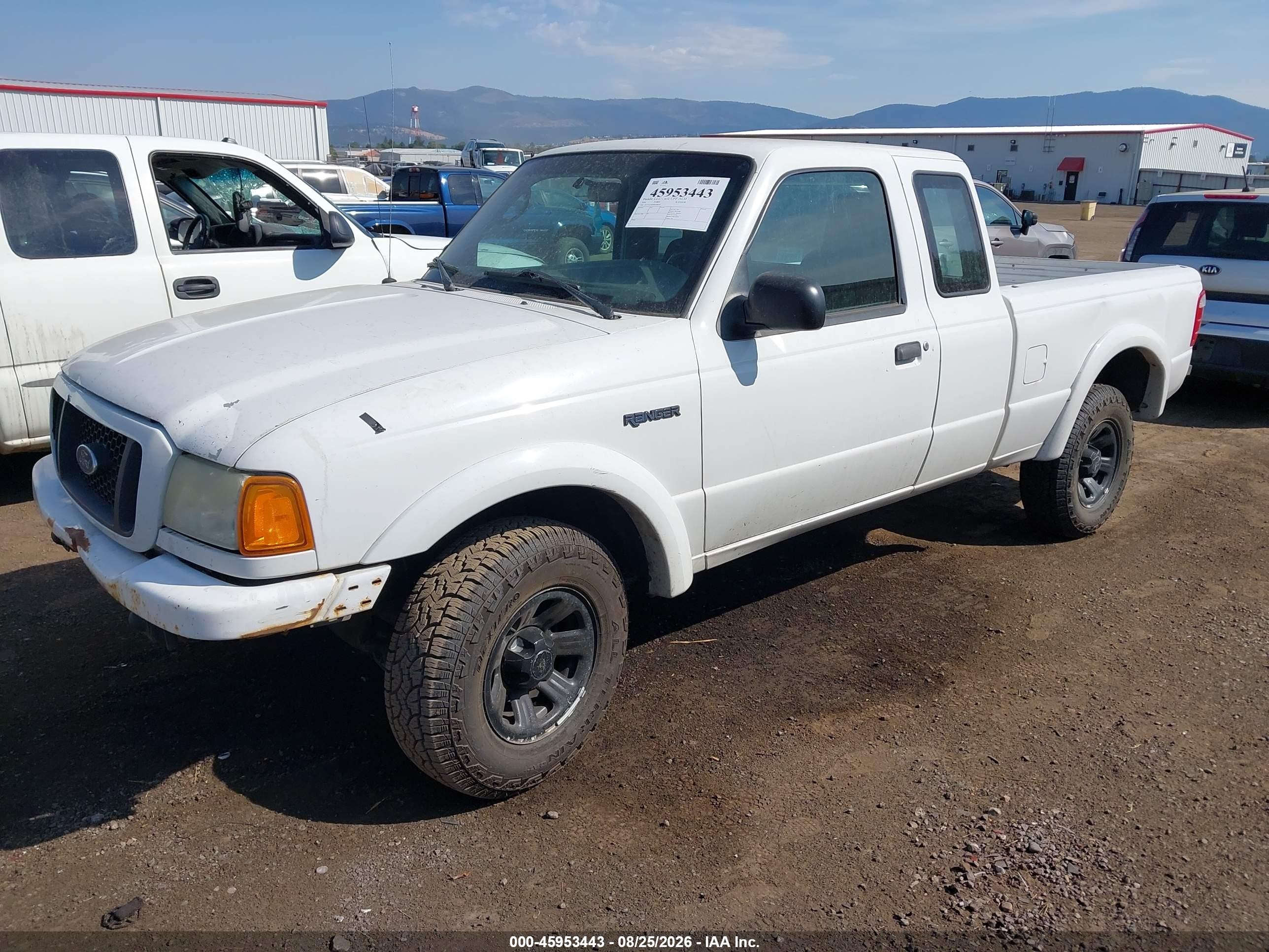 2004 Ford Ranger Edge White vin: 1FTYR14E94PA80643