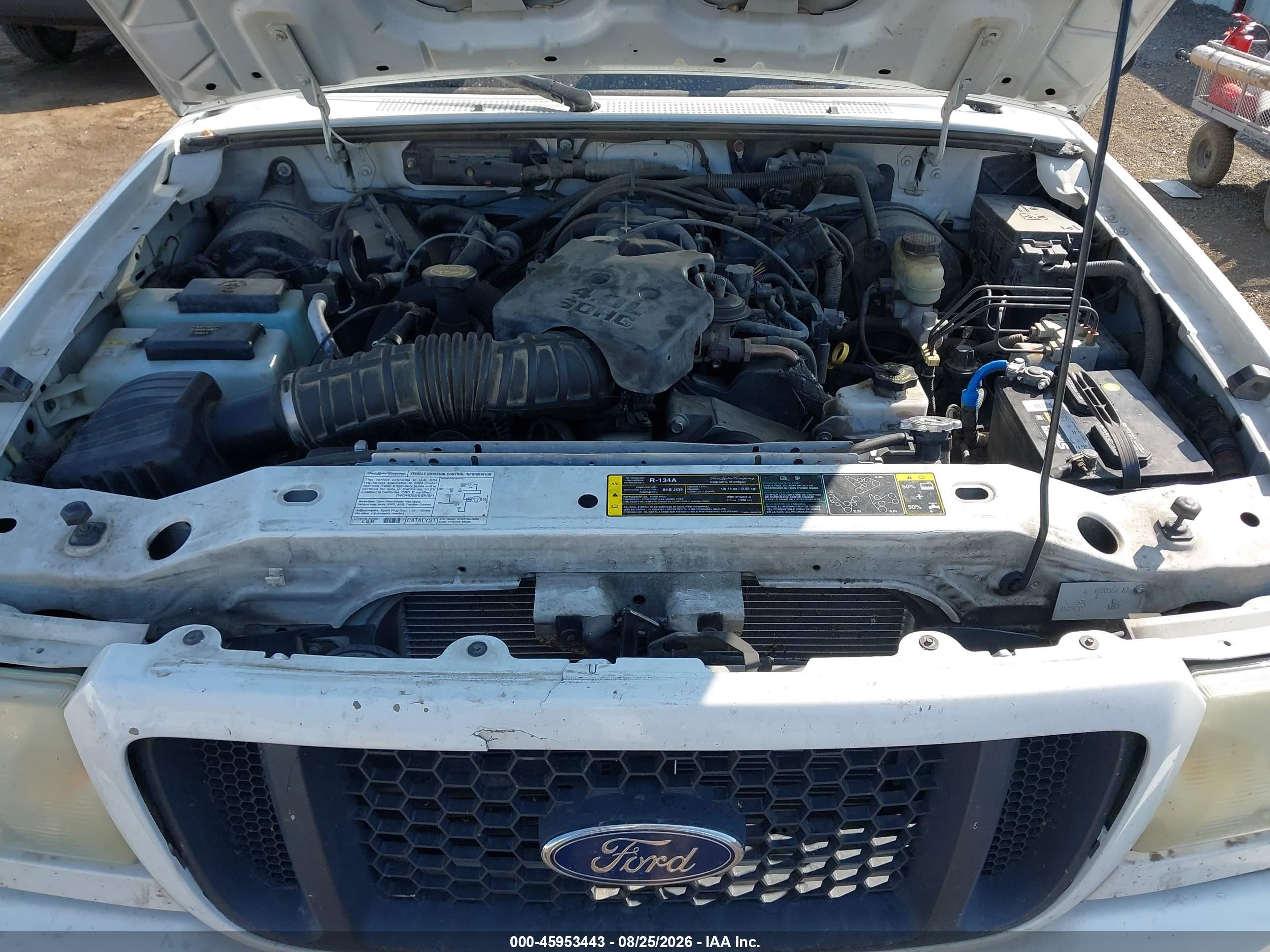 2004 Ford Ranger Edge White vin: 1FTYR14E94PA80643