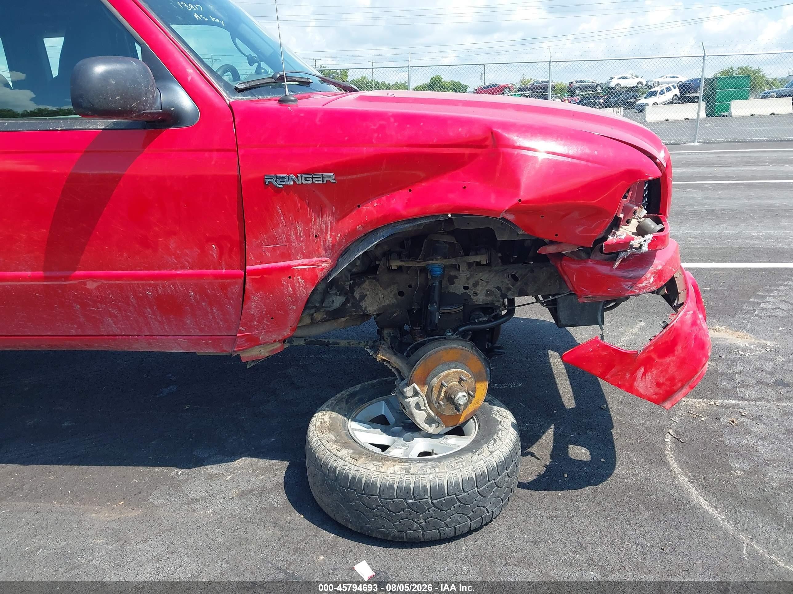 2005 Ford Ranger Edge/stx/xl/xlt Red vin: 1FTYR14E95PA13817
