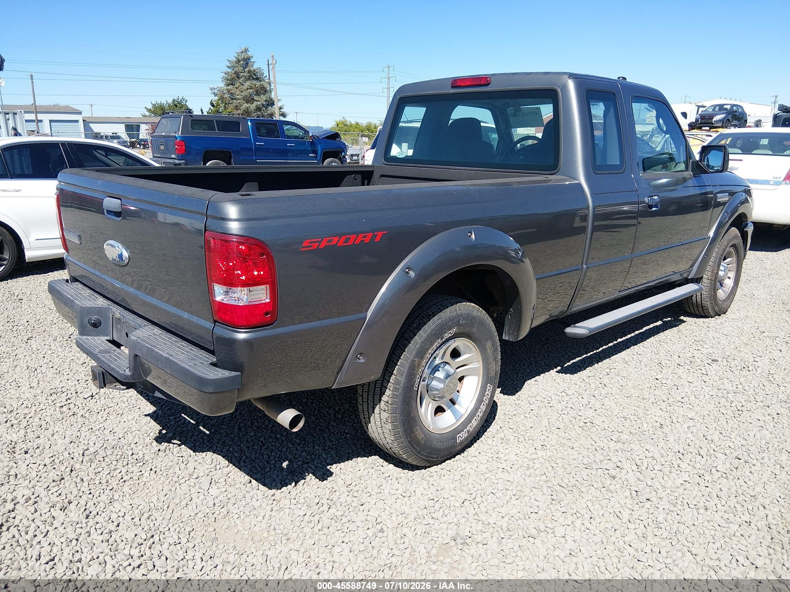 2009 Ford Ranger Sport/xl/xlt Gray vin: 1FTYR14E99PA12740
