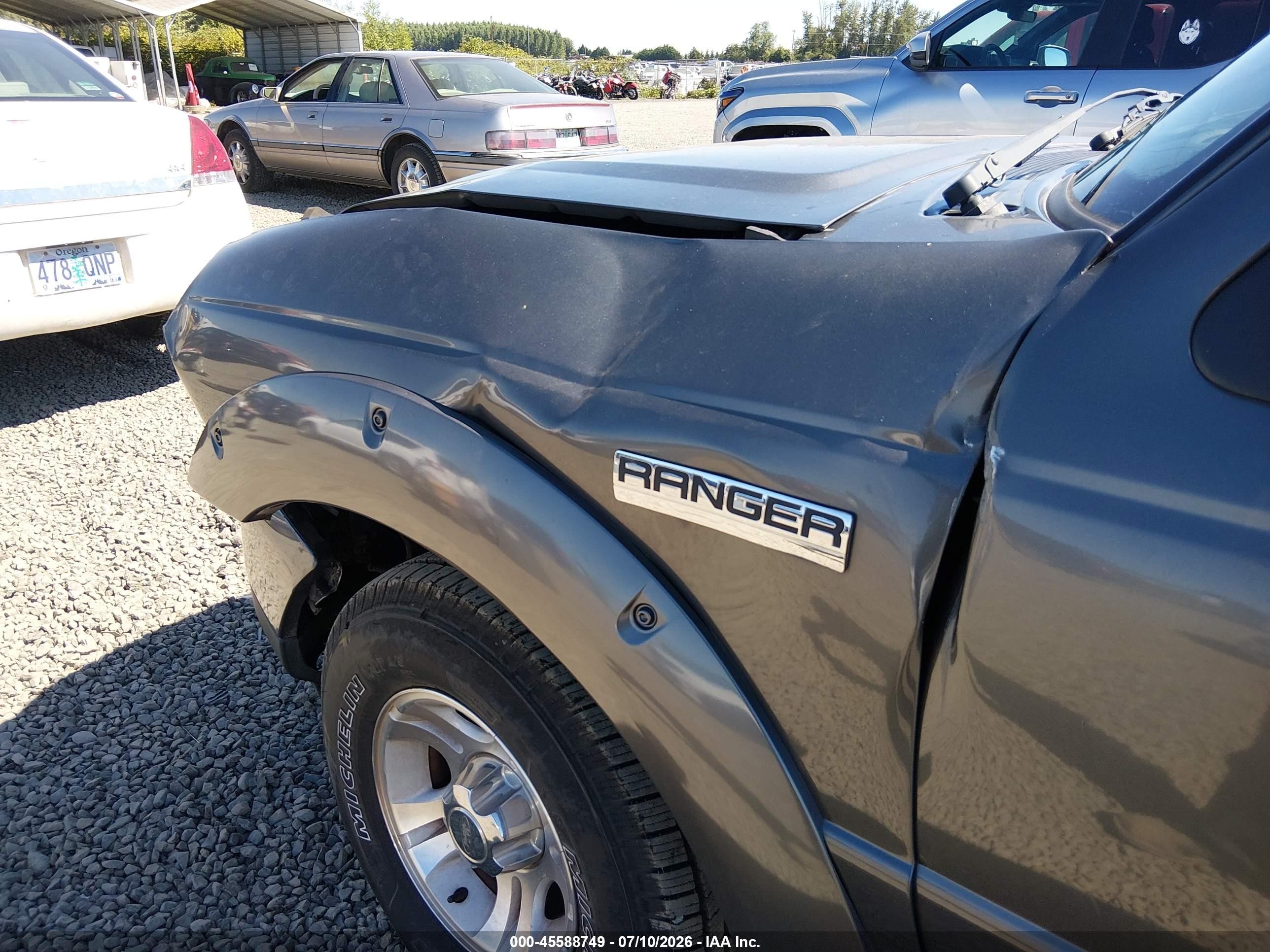 2009 Ford Ranger Sport/xl/xlt Gray vin: 1FTYR14E99PA12740