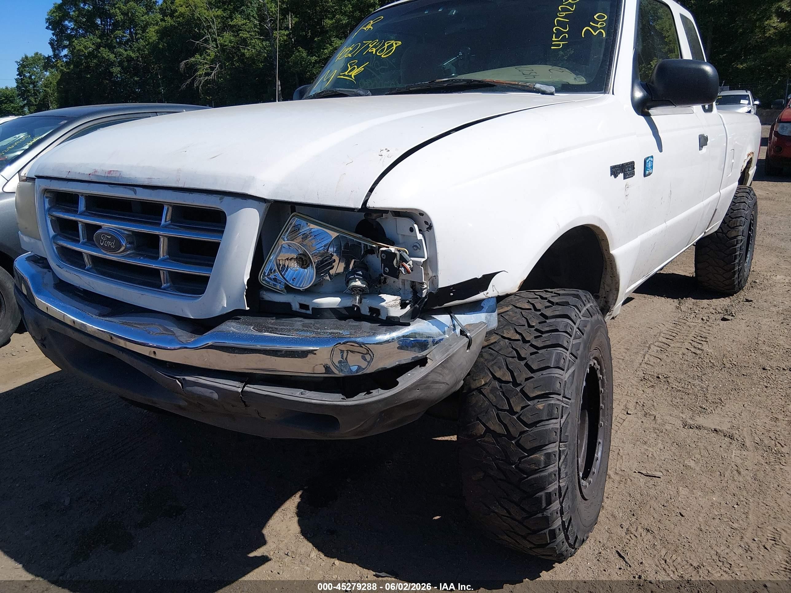 2001 Ford Ranger Edge/xlt White vin: 1FTYR14EX1TA33740