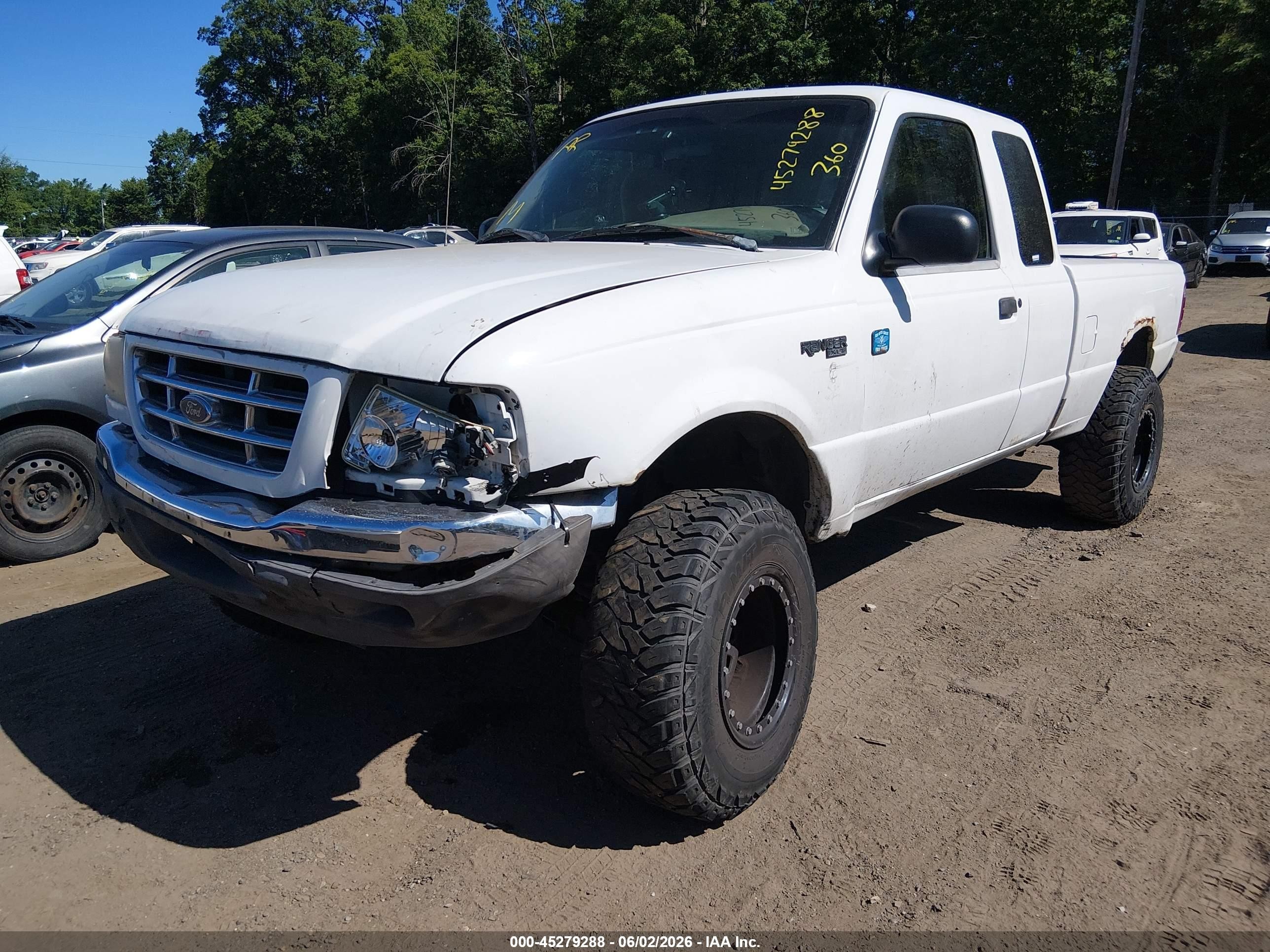 2001 Ford Ranger Edge/xlt White vin: 1FTYR14EX1TA33740