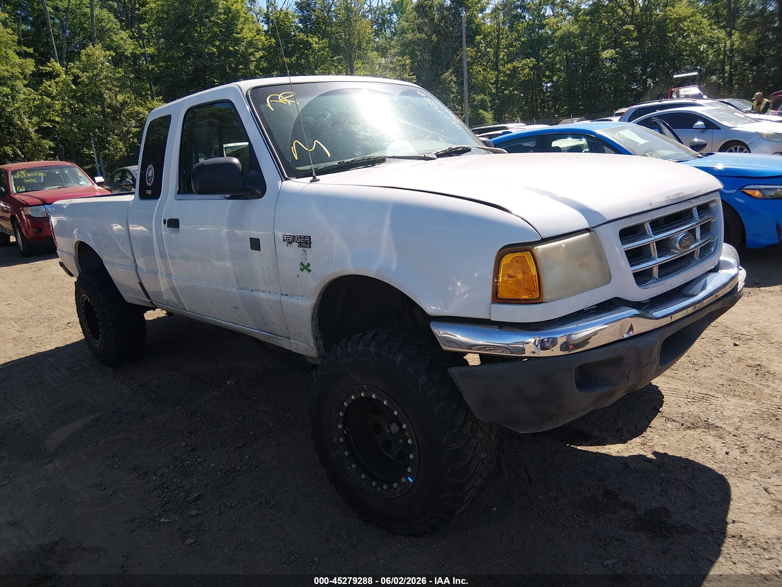 2001 Ford Ranger Edge/xlt White vin: 1FTYR14EX1TA33740