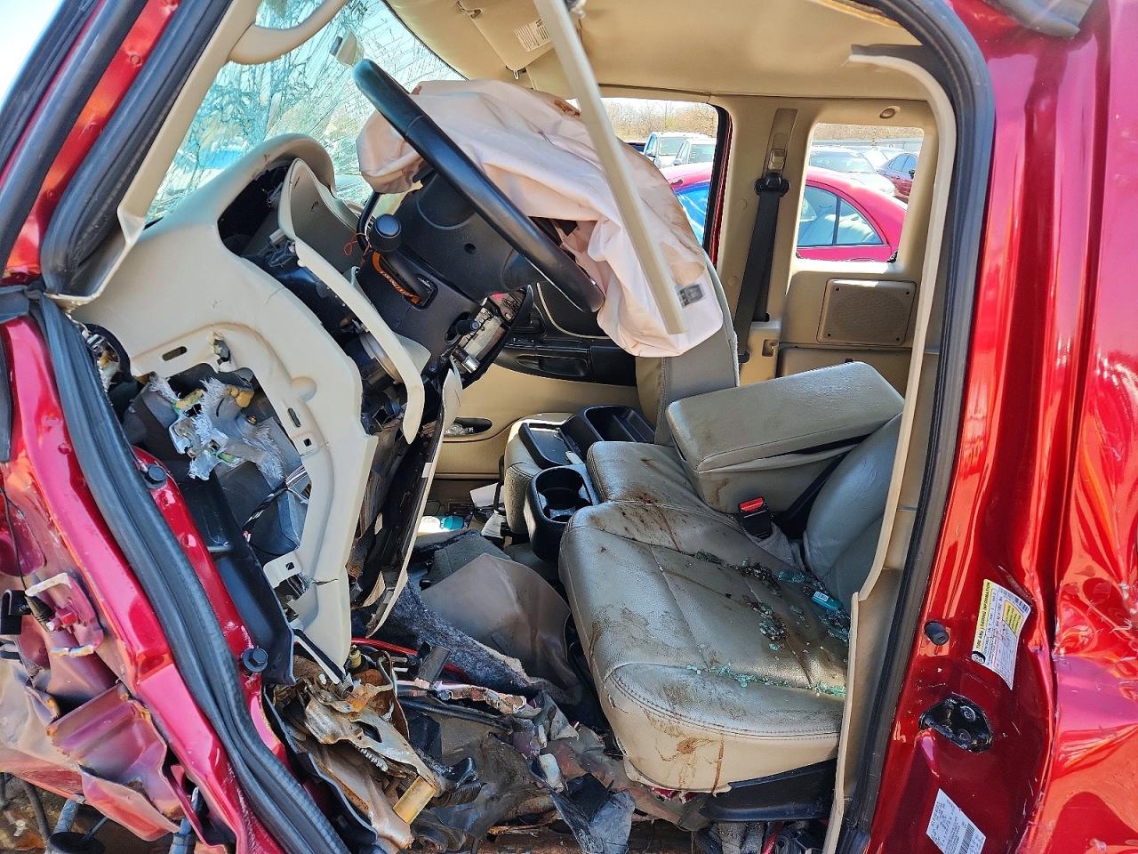 2007 Ford Ranger Super Cab Red vin: 1FTYR14EX7PA09889