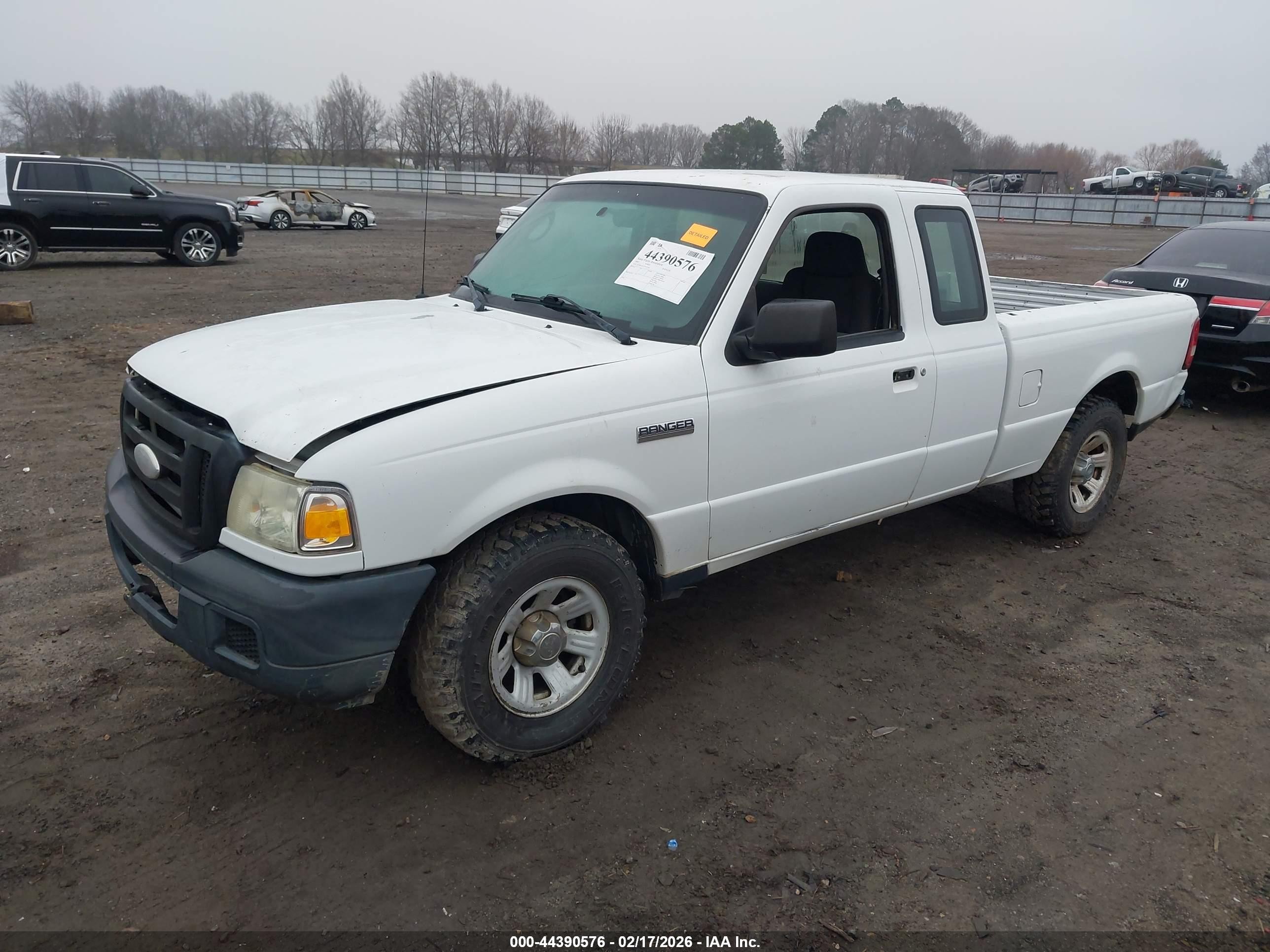 2007 Ford Ranger Sport/stx/xl/xlt White vin: 1FTYR14EX7PA39720