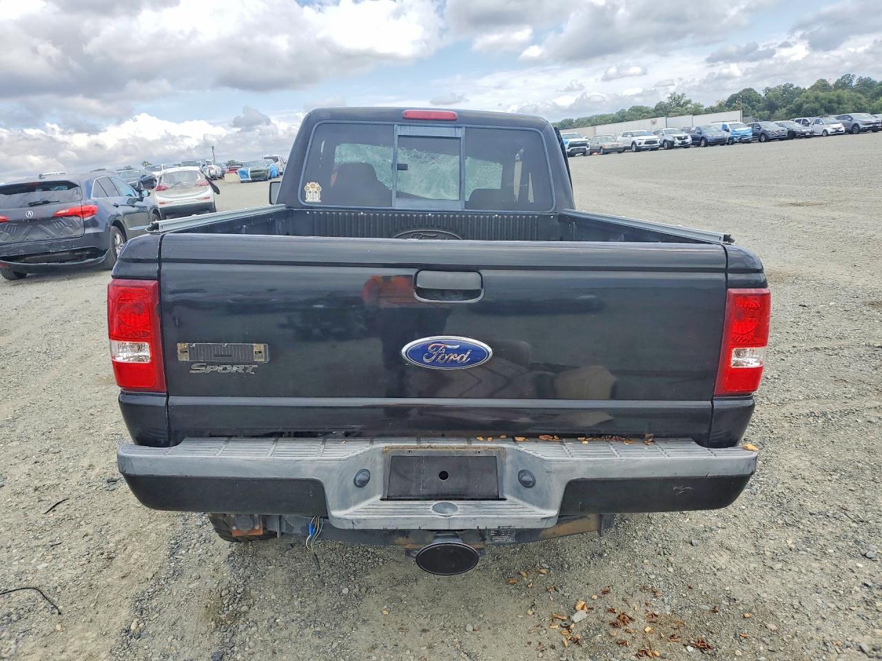 2008 Ford Ranger Super Cab Black vin: 1FTYR14EX8PA86800