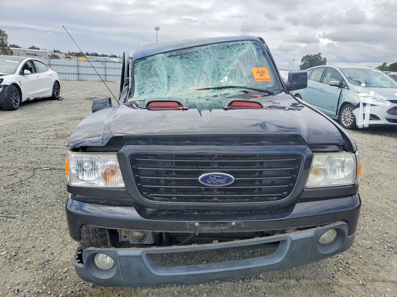 2008 Ford Ranger Super Cab Black vin: 1FTYR14EX8PA86800
