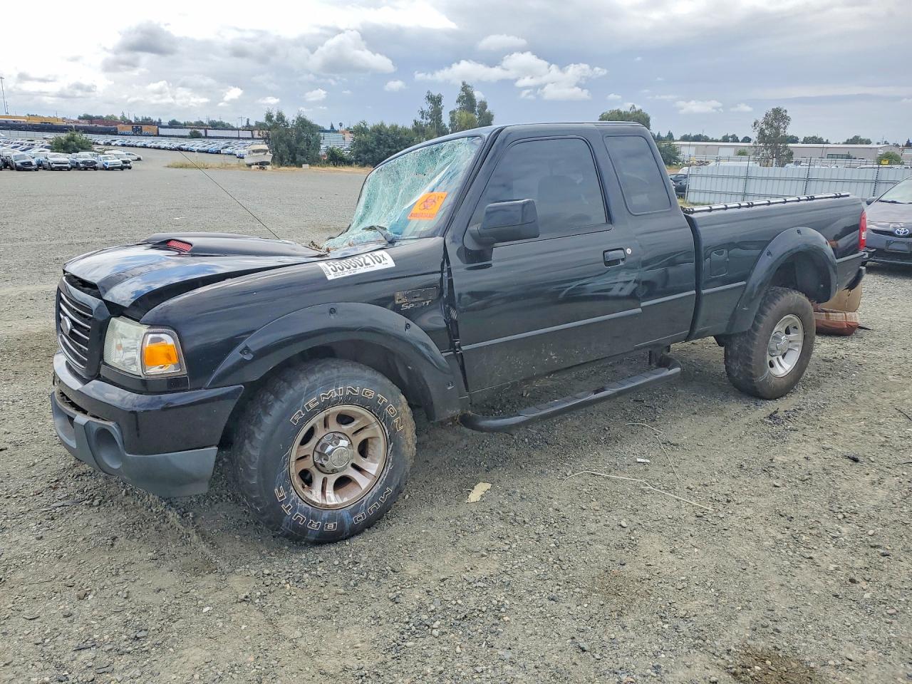 2008 Ford Ranger Super Cab Black vin: 1FTYR14EX8PA86800