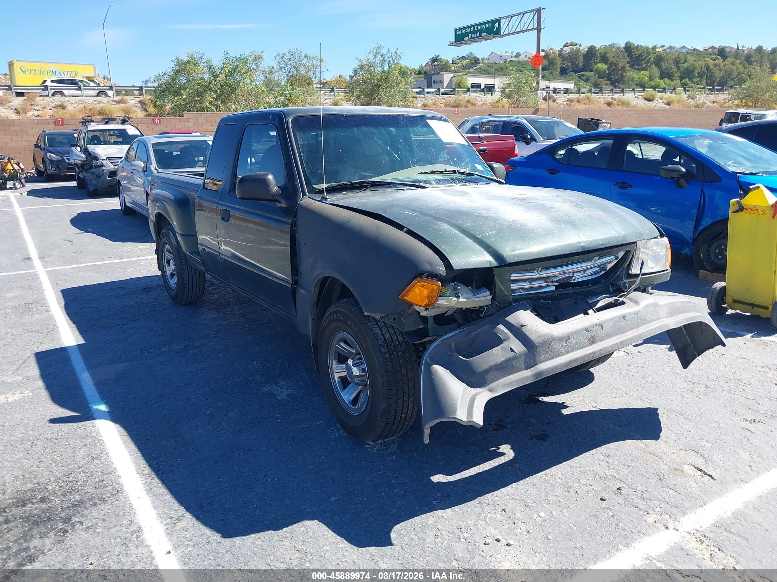2001 Ford Ranger Edge/xl/xlt Green vin: 1FTYR14U01PA08961
