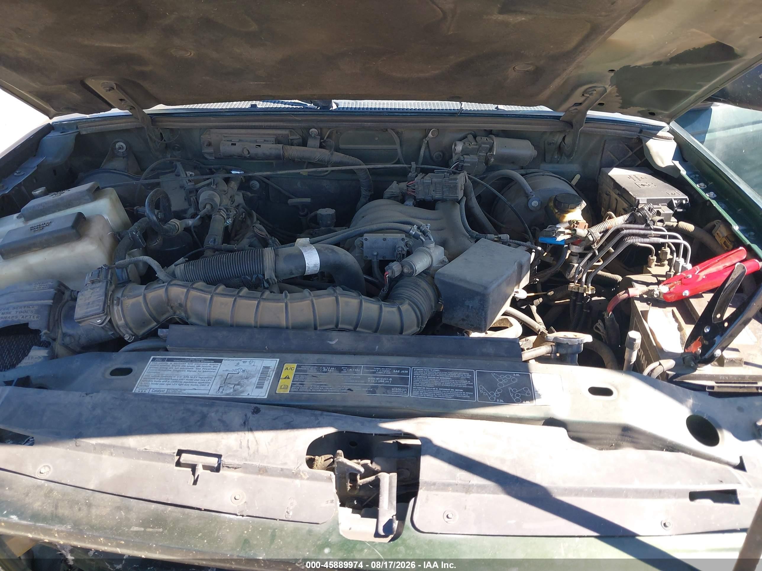 2001 Ford Ranger Edge/xl/xlt Green vin: 1FTYR14U01PA08961
